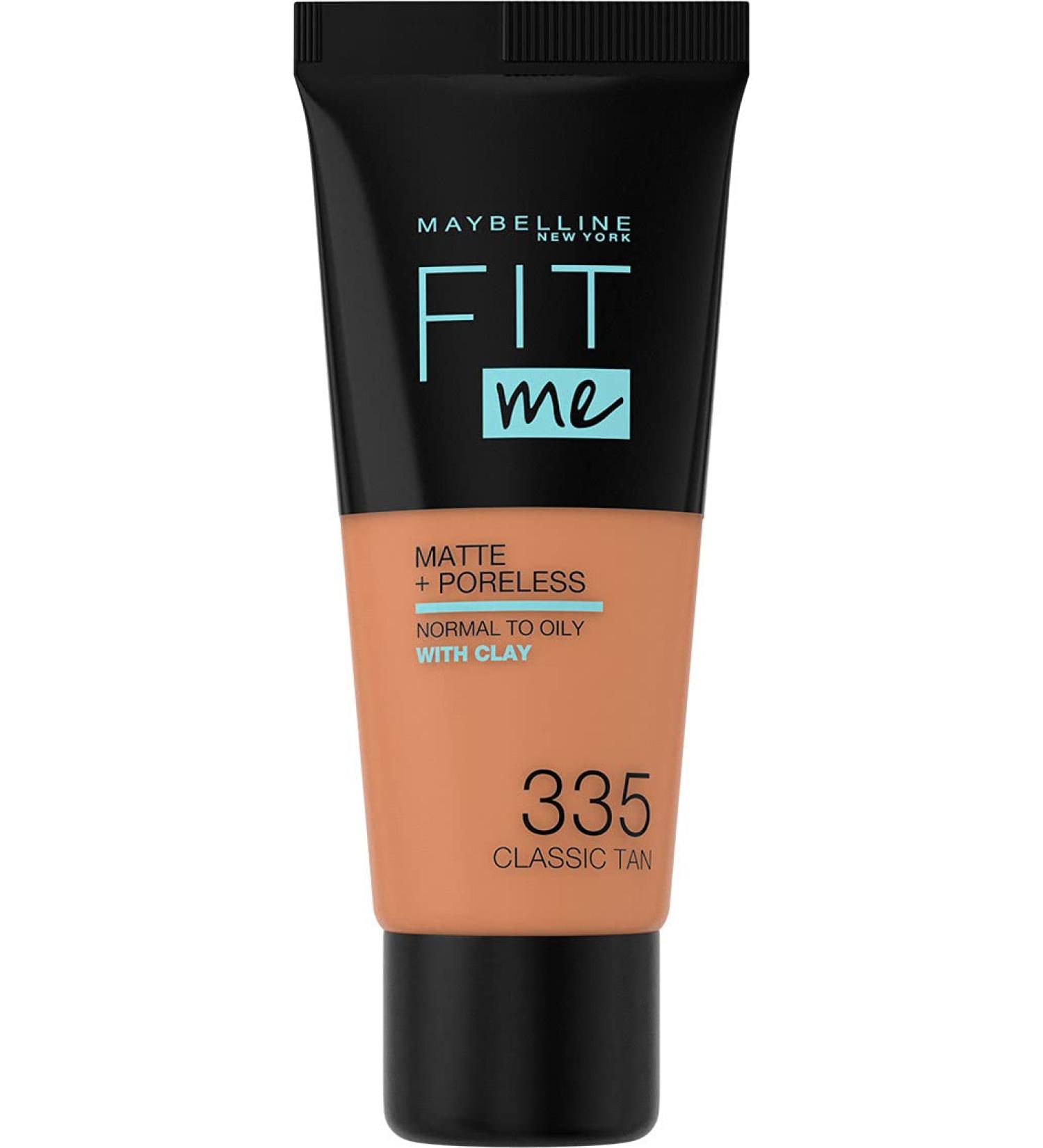Maybelline Fit Me Matte & Poreless Foundation 335 Classic Tan 30ml - Pack of 1 - Buy Online on GoSupps.com