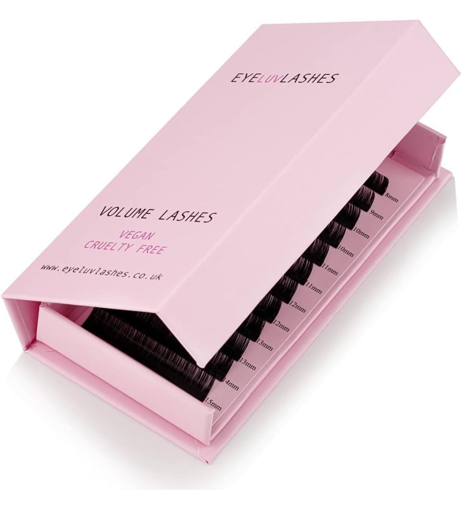 Silk Volume Lash Trays: DD Curl 0.07 12mm Semi Permanent Individual Eyelashes by Eyeluvlashes - Buy Online on GoSupps.com