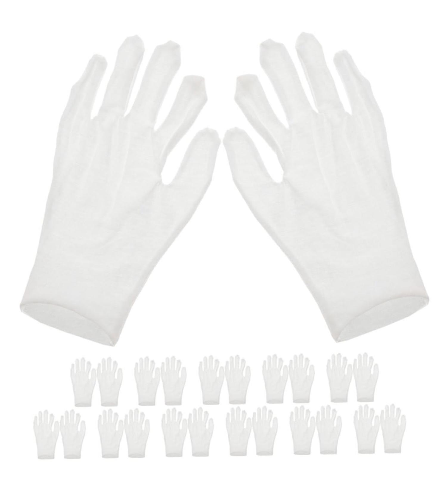 HONMEET 12 Pairs Moisturizing Gloves Work Gloves Working Gloves Moisturizing Overnight Gloves Cotton White - Buy Online on GoSupps.com
