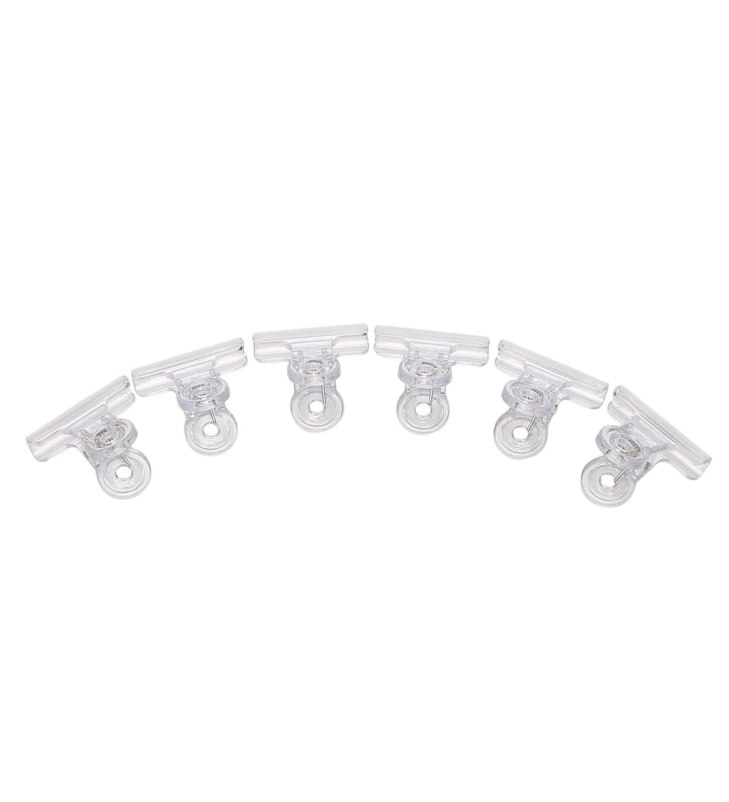 Peowuieu Rusian C Nail Clamps Clips Multifunctional Tool Acrylic Nails Pinchers Transparent Set of 6 - Buy Online on GoSupps.com