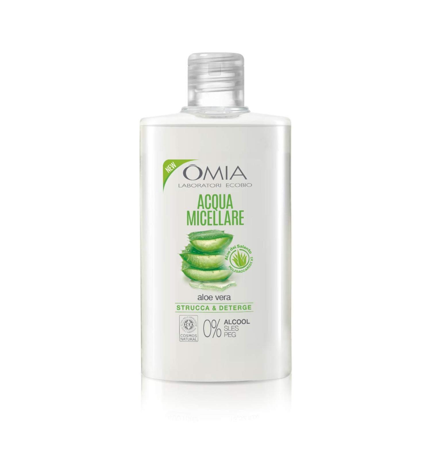 Omia Acqua Micellare Viso Aloe Vera - Struccante Idratante Eco Bio 400ml - Dermatologicamente Testato per Tutti i Tipi di Pelle - Buy Online on GoSupps.com