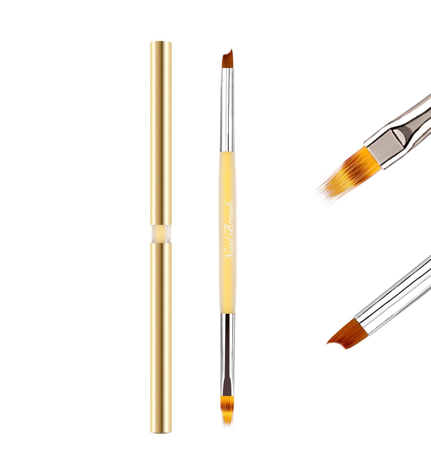 Lea-Shall Double-Sided Ombre/French Nail Brush Set - 2 Heads for Gel Polish Nail Art & UV Nails - Perfect for DIY Nail Designs - Buy Online on GoSupps.com