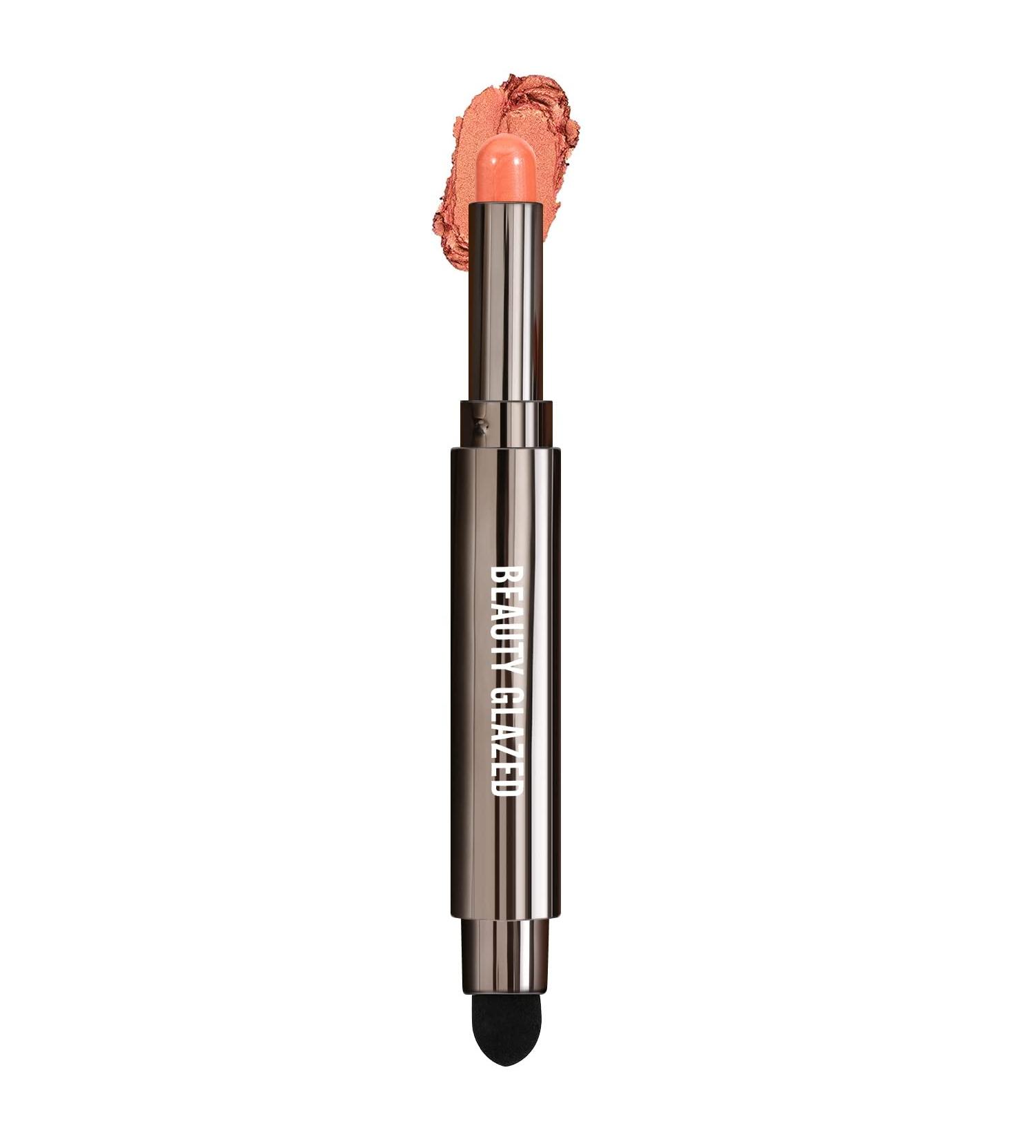 Beauty Glazed 2-in-1 Cream Eyeshadow Stick for Brightening Eyes | Matte Shimmer Cream Eyeshadow Pencil | Cruelty-Free Cosmetics - 02 Orange - Buy Online on GoSupps.com