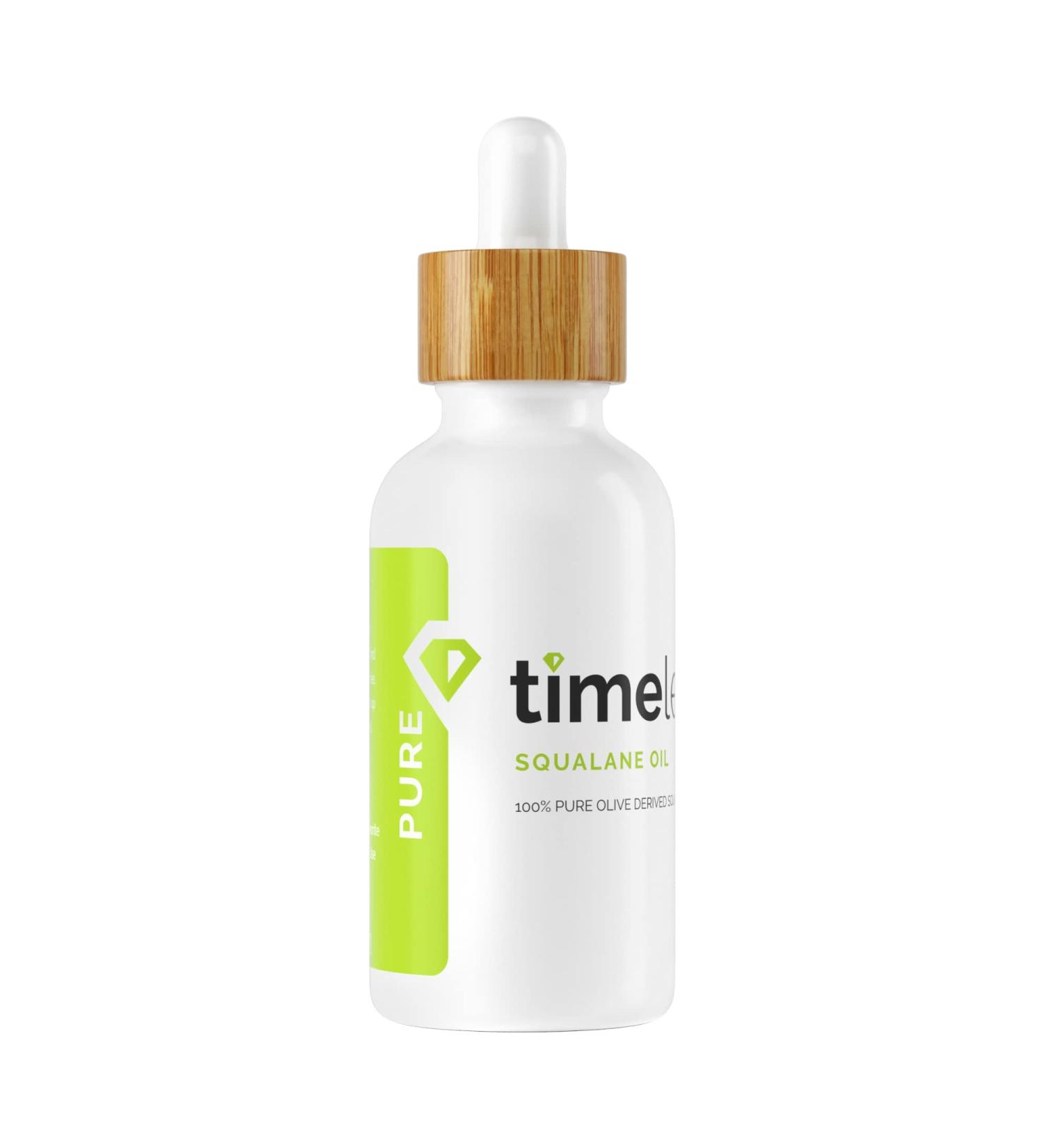 Timeless Skin Care Squalane Oil 100 Pure - 2 oz - Lightweight Plant-Based Dry Oil - Improves Elasticity & Radiance - Regulates Oil Production - For All Skin Types - 2 Ounce (Pack of 1) - Buy Online on GoSupps.com