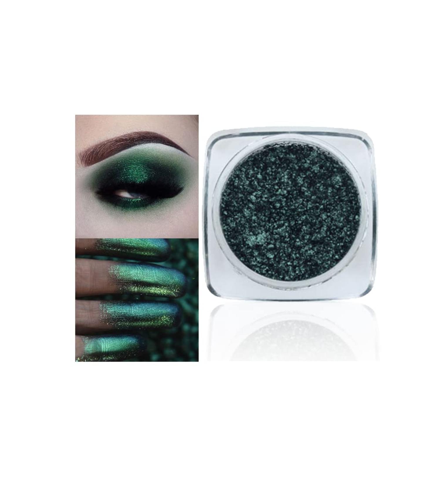 Lucoss Glitter Eyeshadow | Metallic Powder in Brown Green Silver Black Purple Gold Blue Red & Yellow - Shop Internationally! - Buy Online on GoSupps.com