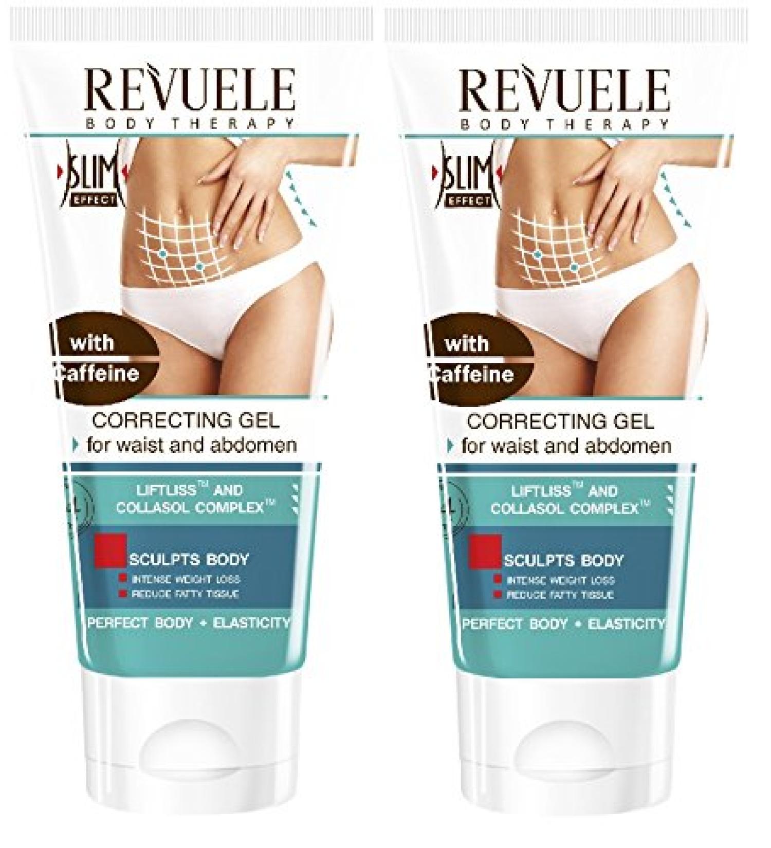 2x Revuele corrective gel for waist and abdomen with caffeine 200ml - Buy Online on GoSupps.com
