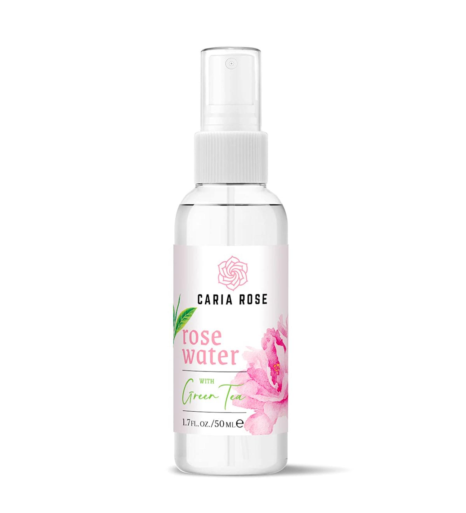 Rosewater Hydrating Spray with Green Tea - Travel Size Facial Toner (1.7 oz) | Refreshing & Soothing Skin Care - Buy Online on GoSupps.com
