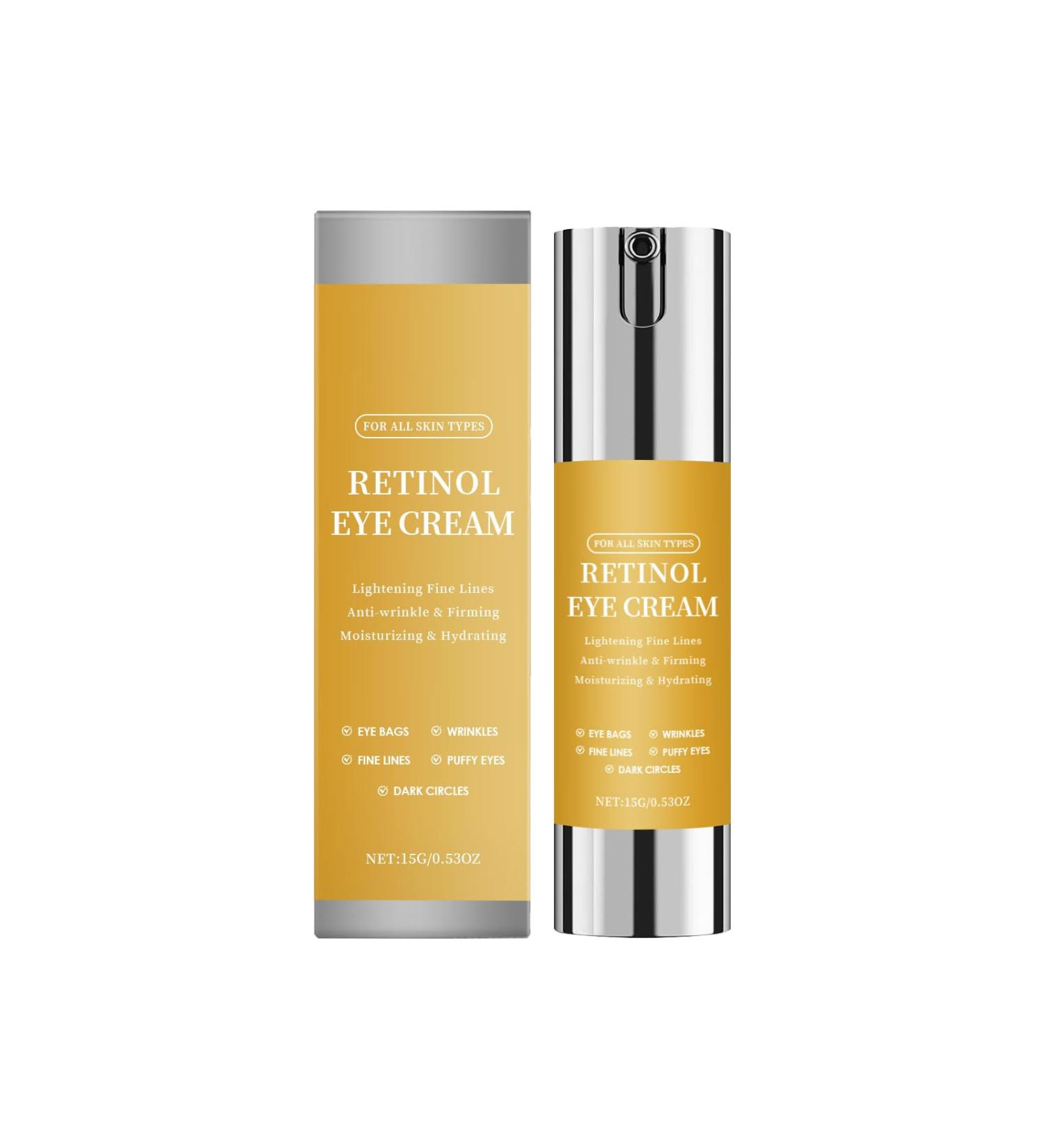 YOENBG Retinol Under Eye Cream Powerful antiaging eye treatment for dark circles bags and fine lines moisturizing and natural eye cream for all skin types 1 - Buy Online on GoSupps.com