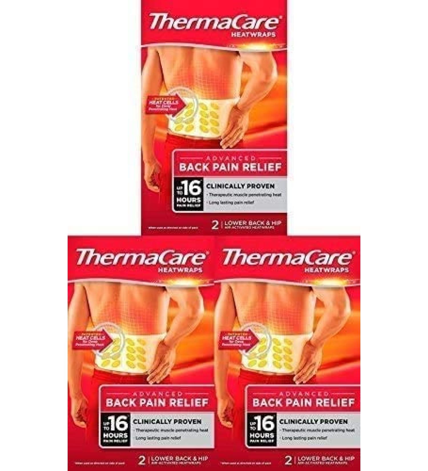 Thermacare back 6 pieces