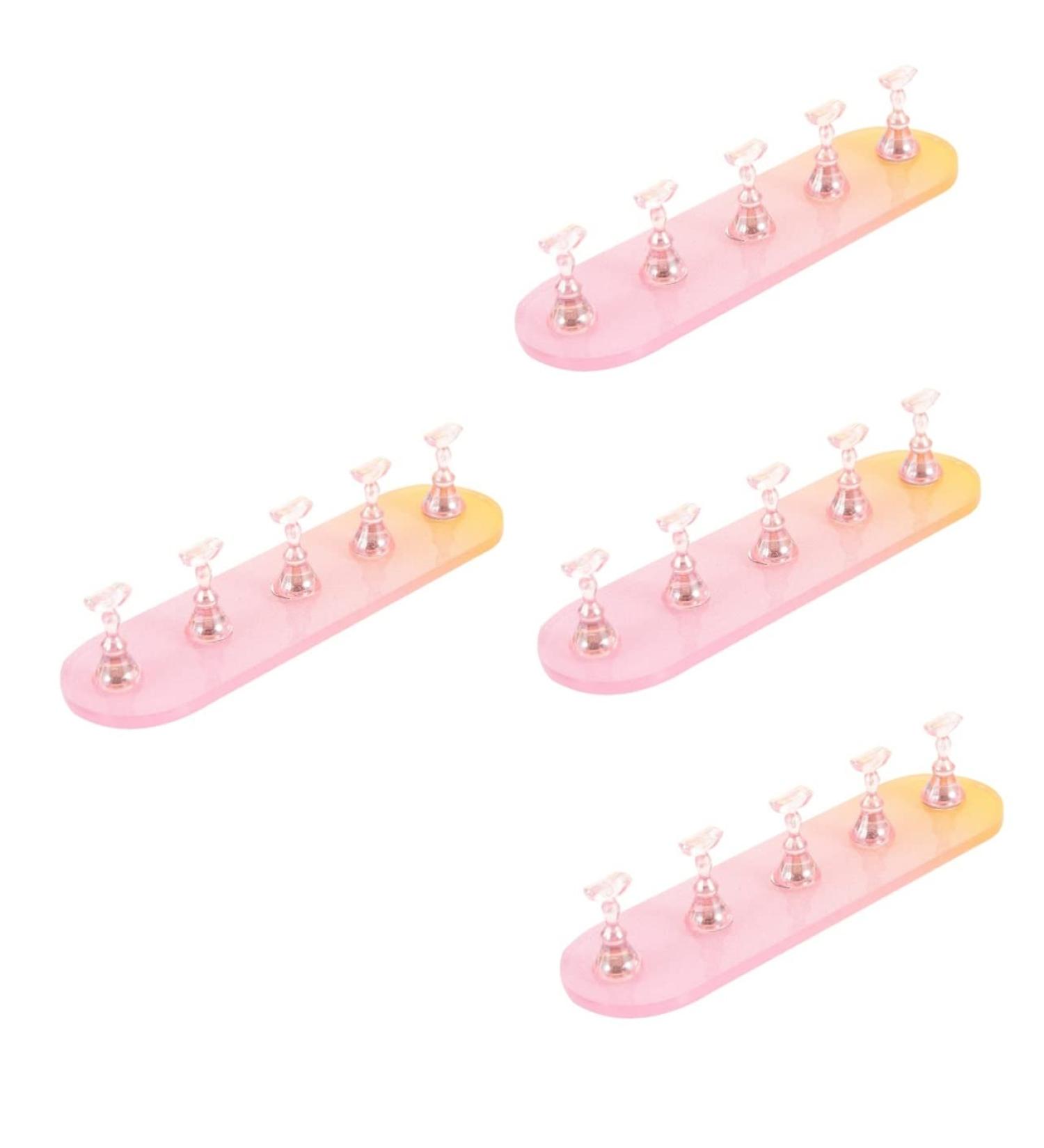 FRCOLOR 4 Sets Nail Practice Holder Press on Nails Rack Nail Racks for Nail Painting Nail Tip Art Display Stand Magnetic Nail Stands Training Nail Racks Stick on Tiles Aurora Strip Plastic - Buy Online on GoSupps.com