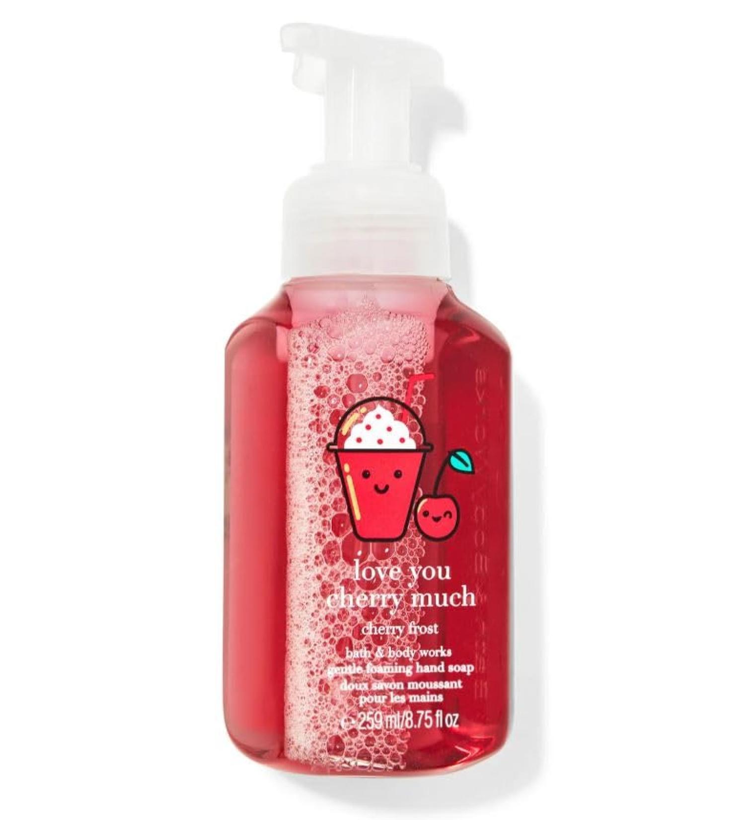 Bath Body Love You Cherry Much Cherry Frost Gentle Foaming Hand Soap - 8.75 Fl Oz - Scented with Natural Essential Oils