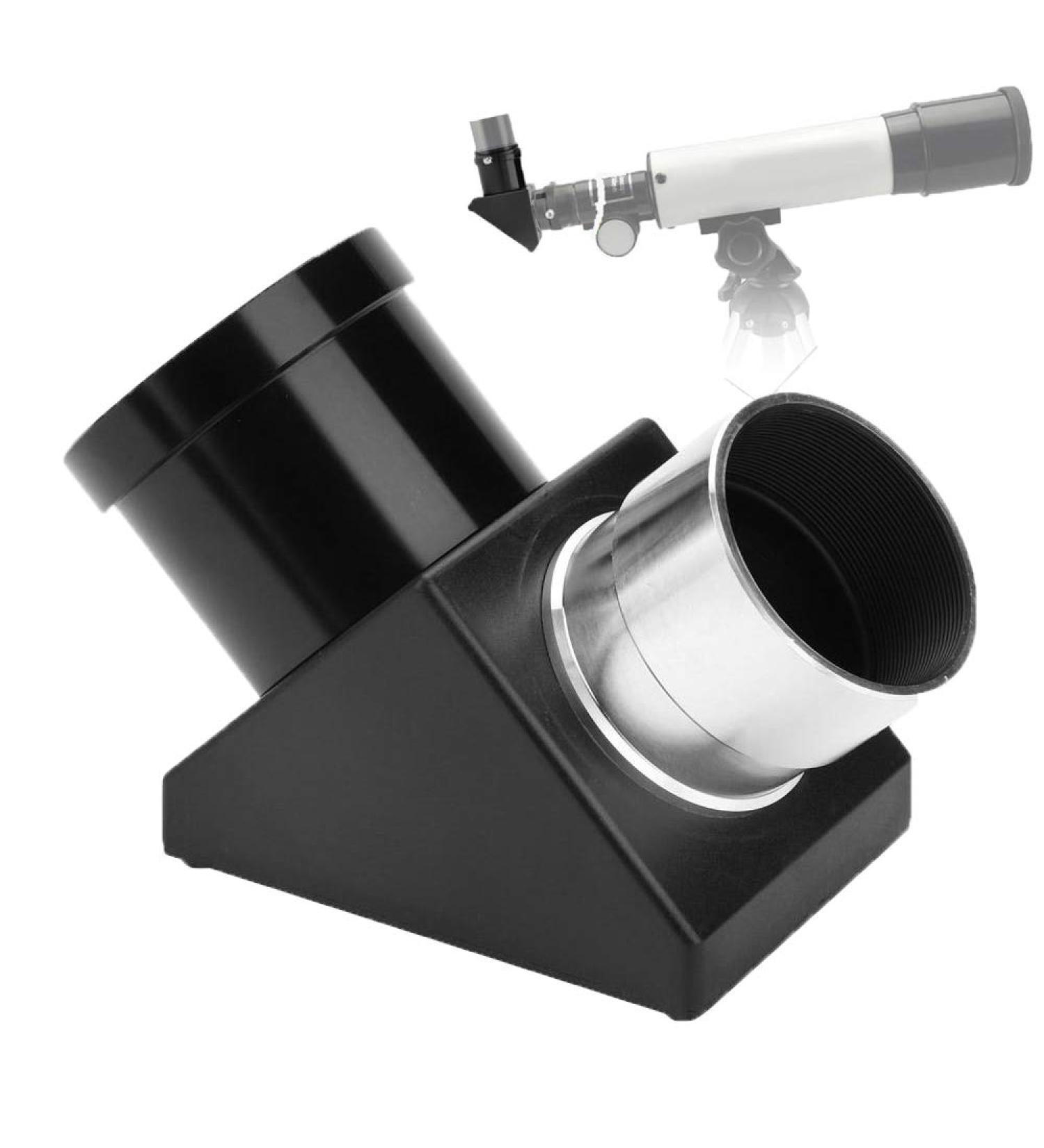 1.25 90 Degree Diagonal Adapter for Telescope Eyepiece - Optic Prism Mirror - Buy Online on GoSupps.com