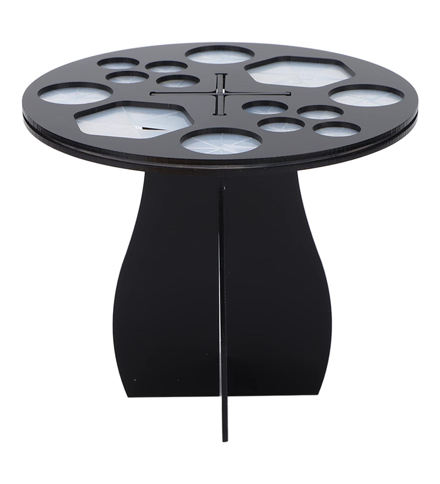 ZJchao Brush Drying Rack - 14 Holes Makeup Brush Holder & Organizer for Artists | White & Black Display Stand - Buy Online on GoSupps.com