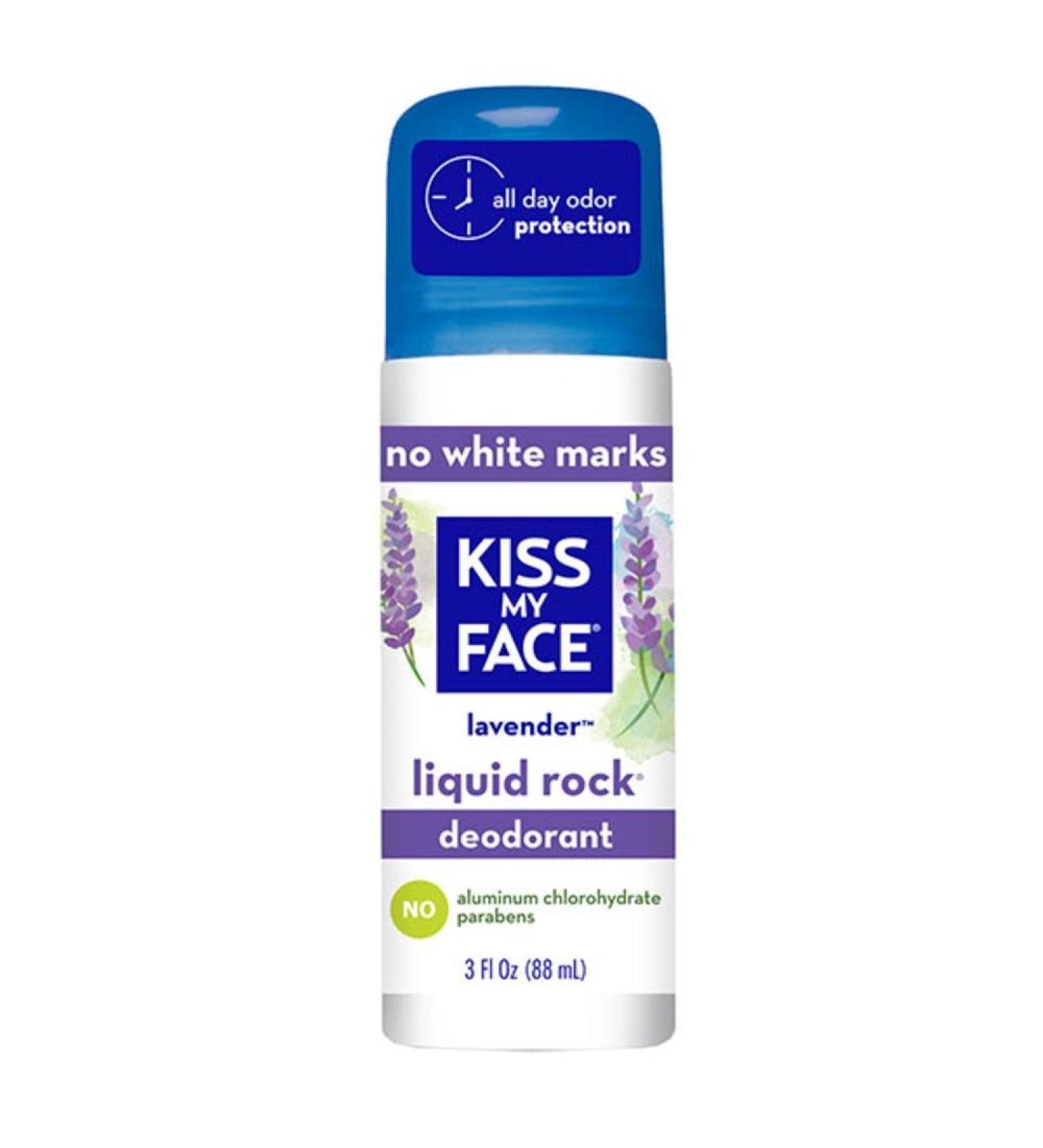 Kiss My Face Deodorant Liquid Rock Roll On Lavender 3 Ounce (88ml) (2 Pack)