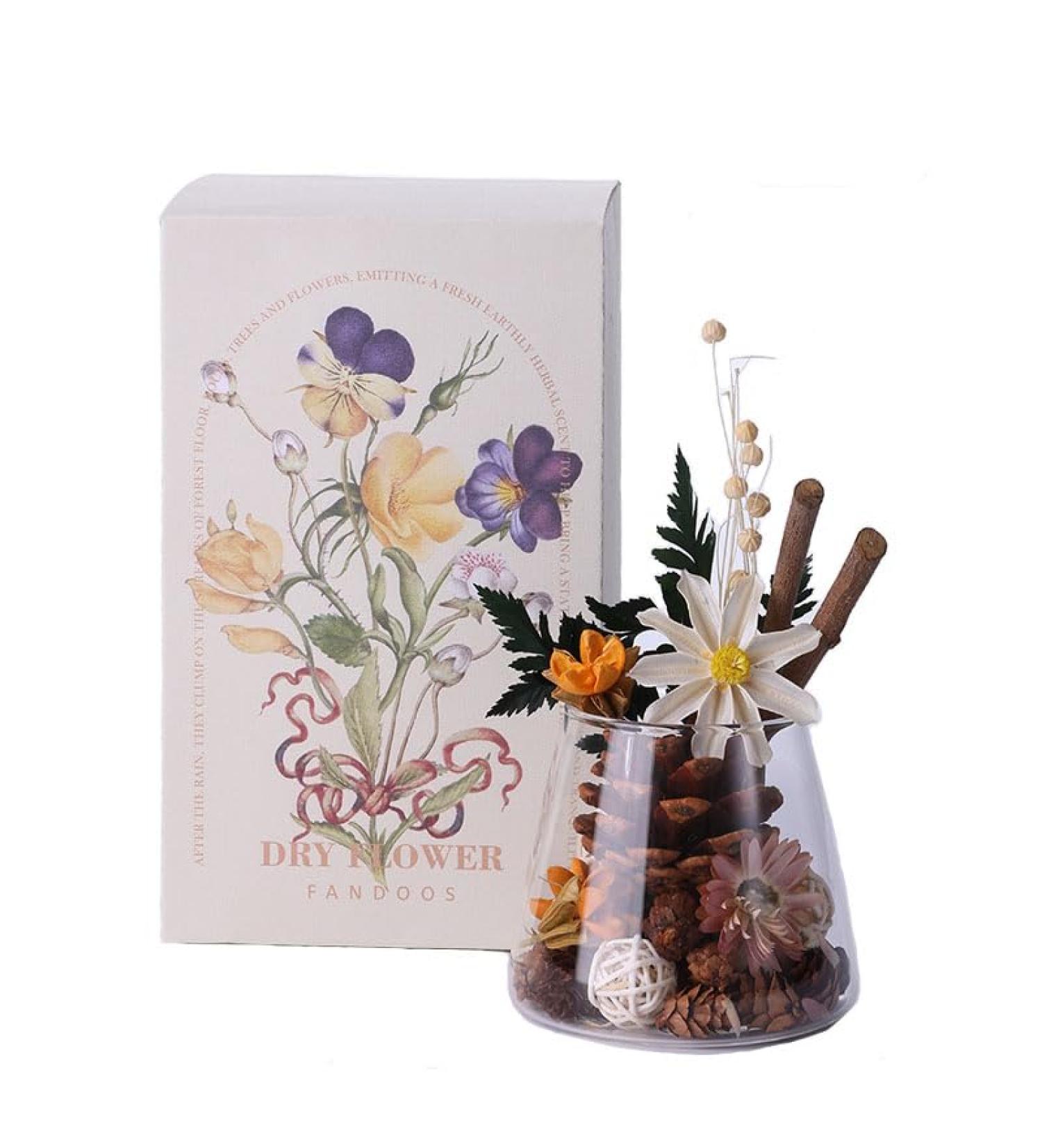 Creative Dry Flower Aromatherapy DIY Reed Diffuser Set | Handcrafted Osmanthus Essential Oils for Home Decor & Wellness - Buy Online on GoSupps.com