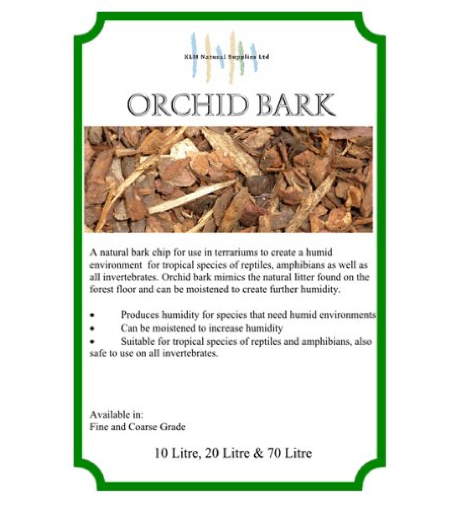 70L Fine Orchid Bark for reptiles snakes lizards iguana