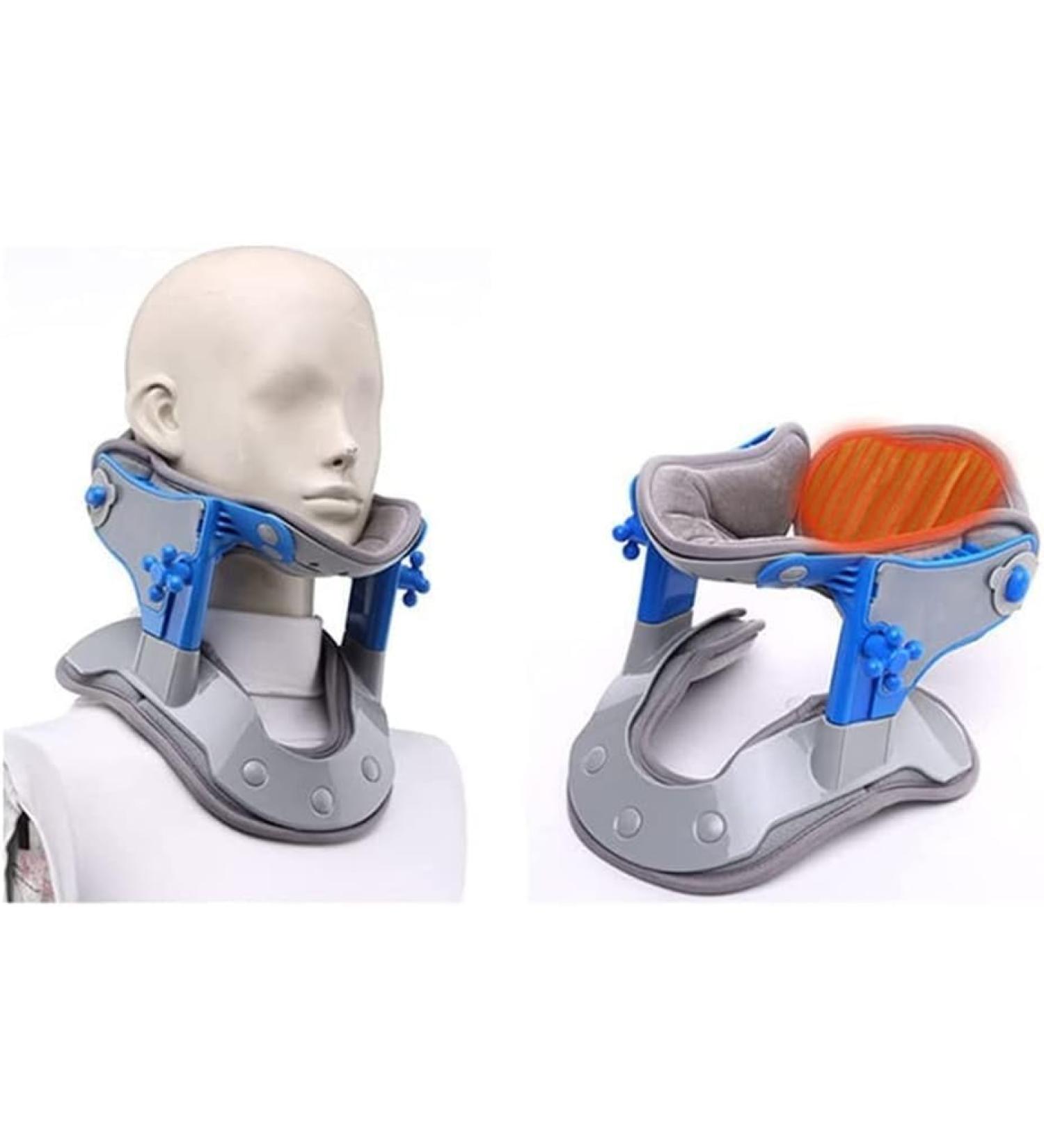 Adjustable Neck Brace for Pain Relief | Neck Traction & Spinal Care Tool - International Shipping Available - Buy Online on GoSupps.com
