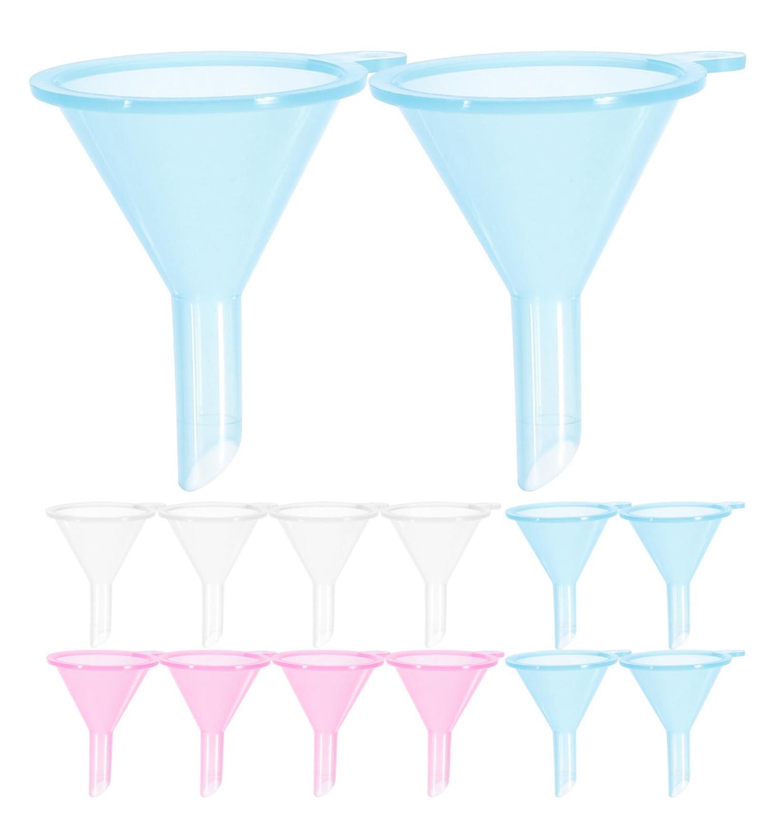 Beaupretty 90 Pieces Liquid Funnels Small Funnels Mini Funnels Liquid Filling Funnels Mini Filling Funnels Refillable Cosmetic Containers Funnels