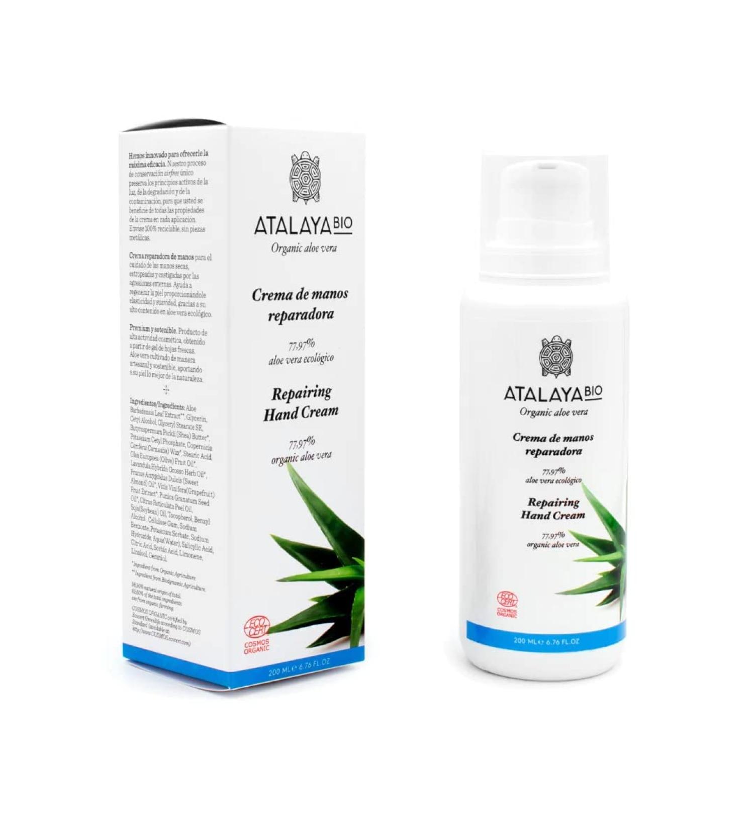 Aloe vera repairing hand cream - 77% Aloe vera - Natural cosmetics - Buy Online on GoSupps.com