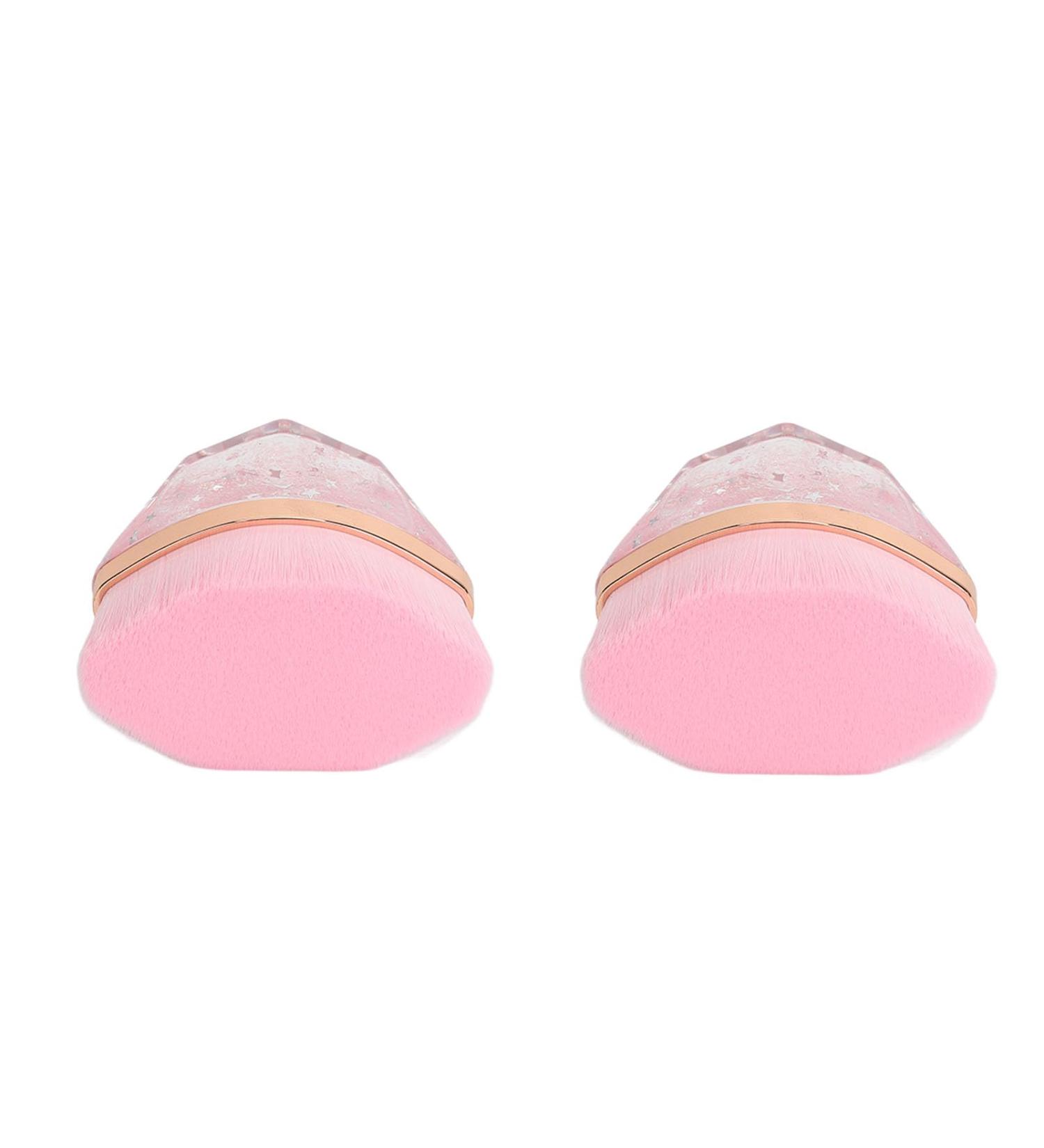 Makeup Brush Elastic Flowing Quicksand Handle 2 Pieces Soft Makeup Brush Portable for Beauty Salon - Buy Online on GoSupps.com