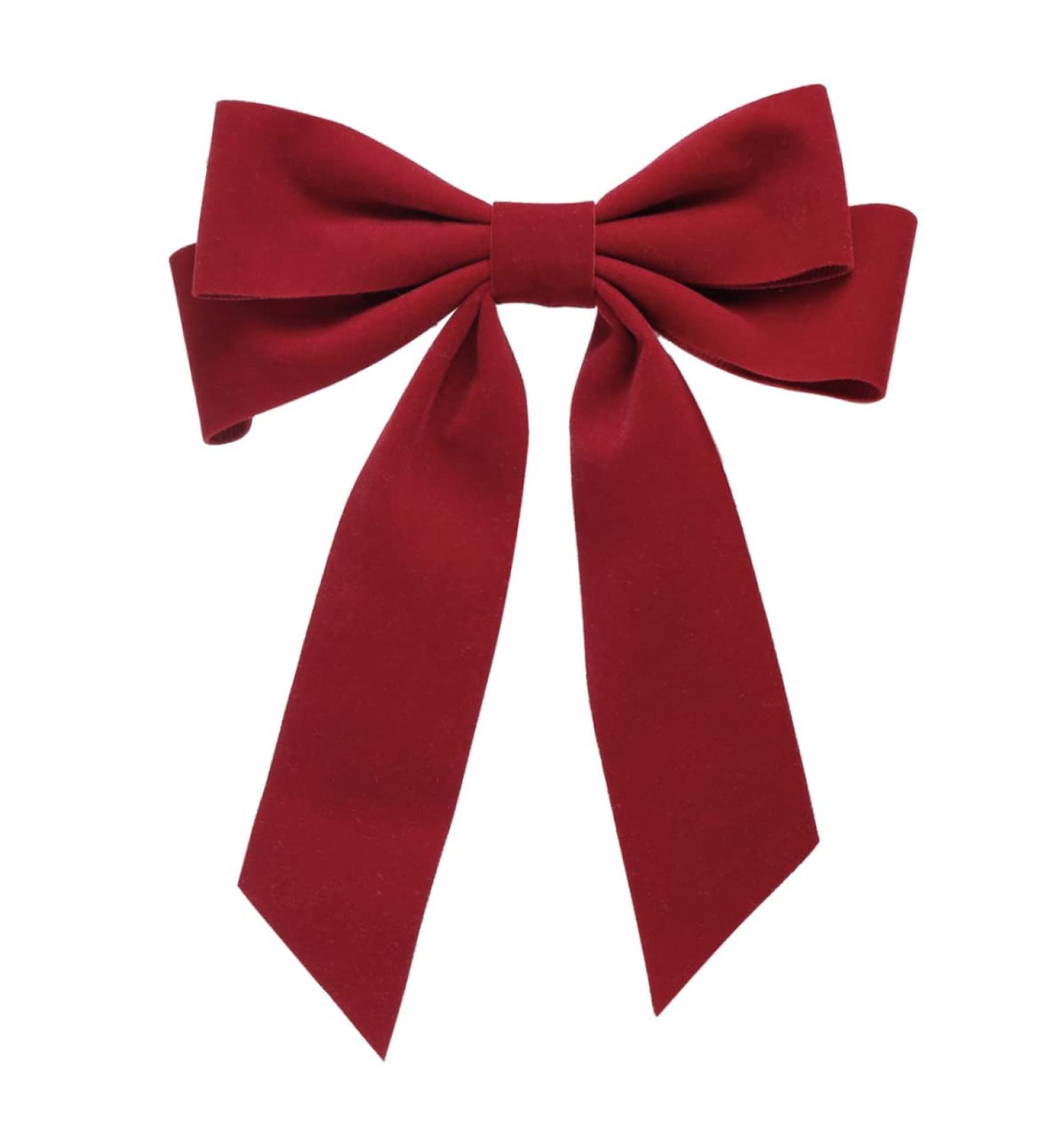 Velvet Hair Bow Clips Large Satin Ribbon Bow Hairpins Bow Hair Barrette for Party Hair Accessories Red Bow Hair Clips Velvet Hair Bow Clips Satin Ribbon Bow Hairpins - Buy Online on GoSupps.com