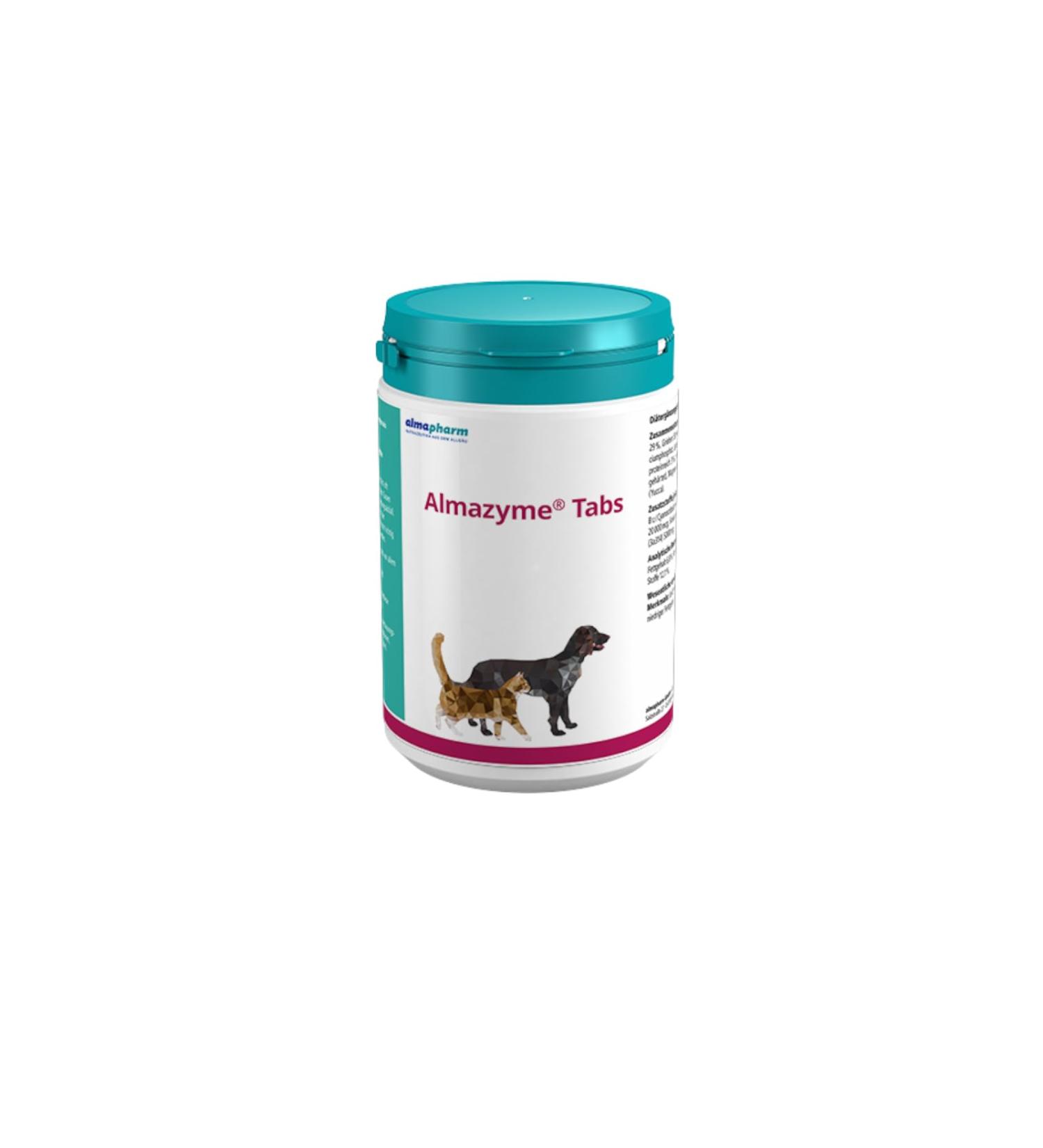 Almapharm almacym |600 tabs |Supplementary feed for dogs and cats |With inadequate digestion |With exocrine pancreatic insufficiency 720 g