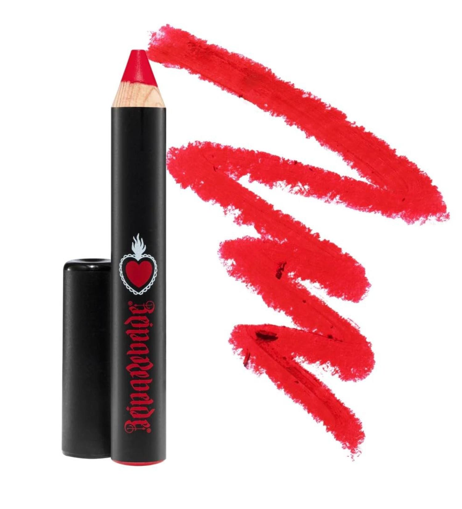 REINA REBELDE Atrevida Bold Lip Matte Stick Pencil - Long-Wearing Punchy Red Lip Color with Jojoba Oil & Vitamin E for Moisturizing Finish | Shop Internationally - Buy Online on GoSupps.com