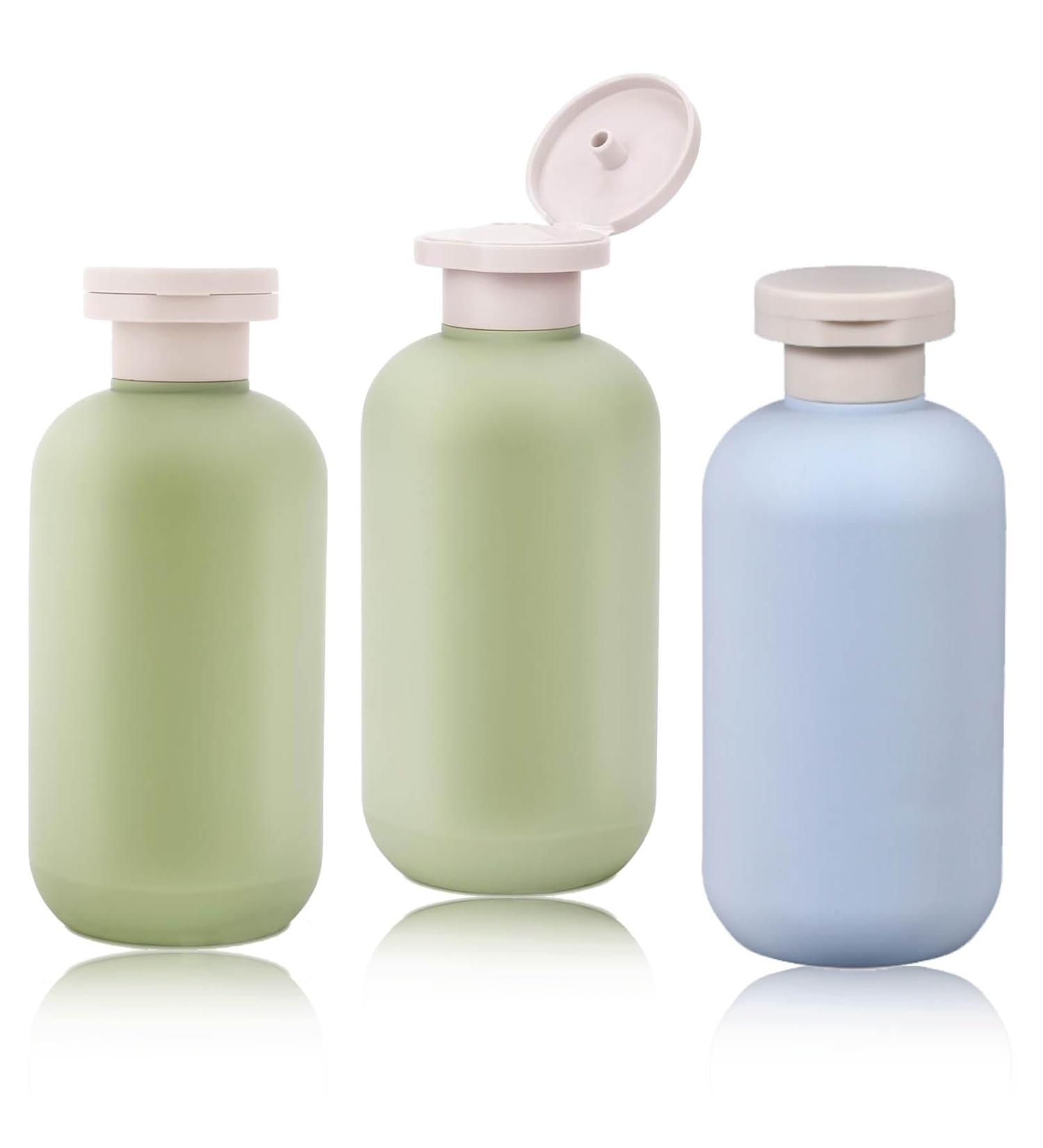 3 PCS Flip Cap Shampoo Bottles Empty Refillable Travel Bottles for Toiletries for Travel Size 200ML for Shampoo Lotions Cream Body Wash Conditioner Travel Shampoo Bottles - Buy Online on GoSupps.com