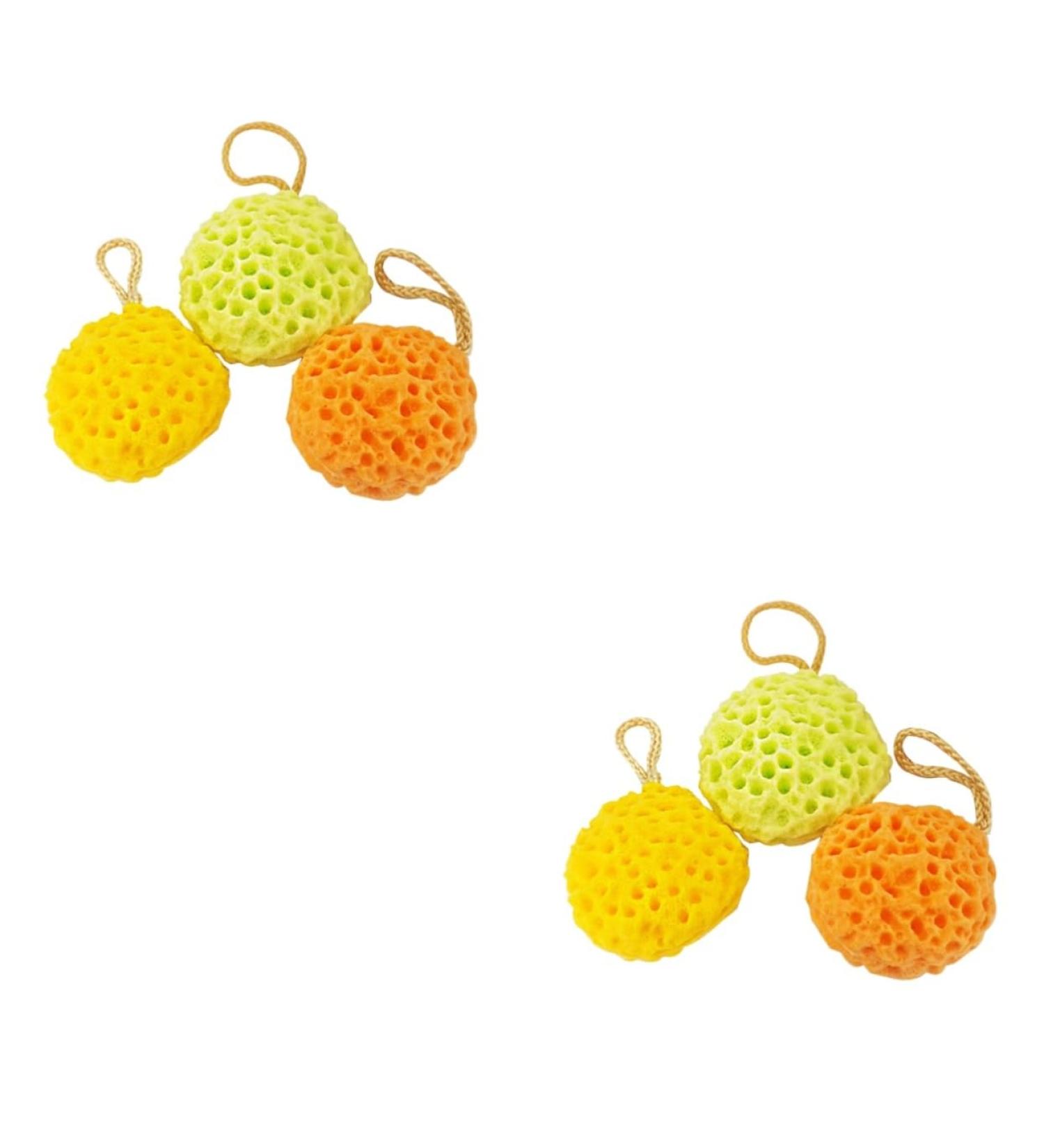 6 Pcs Bath Balls - Honeycomb Shower Balls for Luxurious Bubble Baths | International Shipping - Buy Online on GoSupps.com