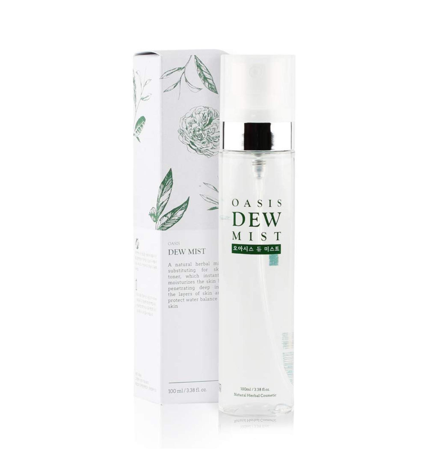 Oasis Dew Mist 3.38oz | Calming Facial Mist for Sensitive Skin | Premium Bulgarian Damask Rose Water - Soothing Hydration - Buy Online on GoSupps.com