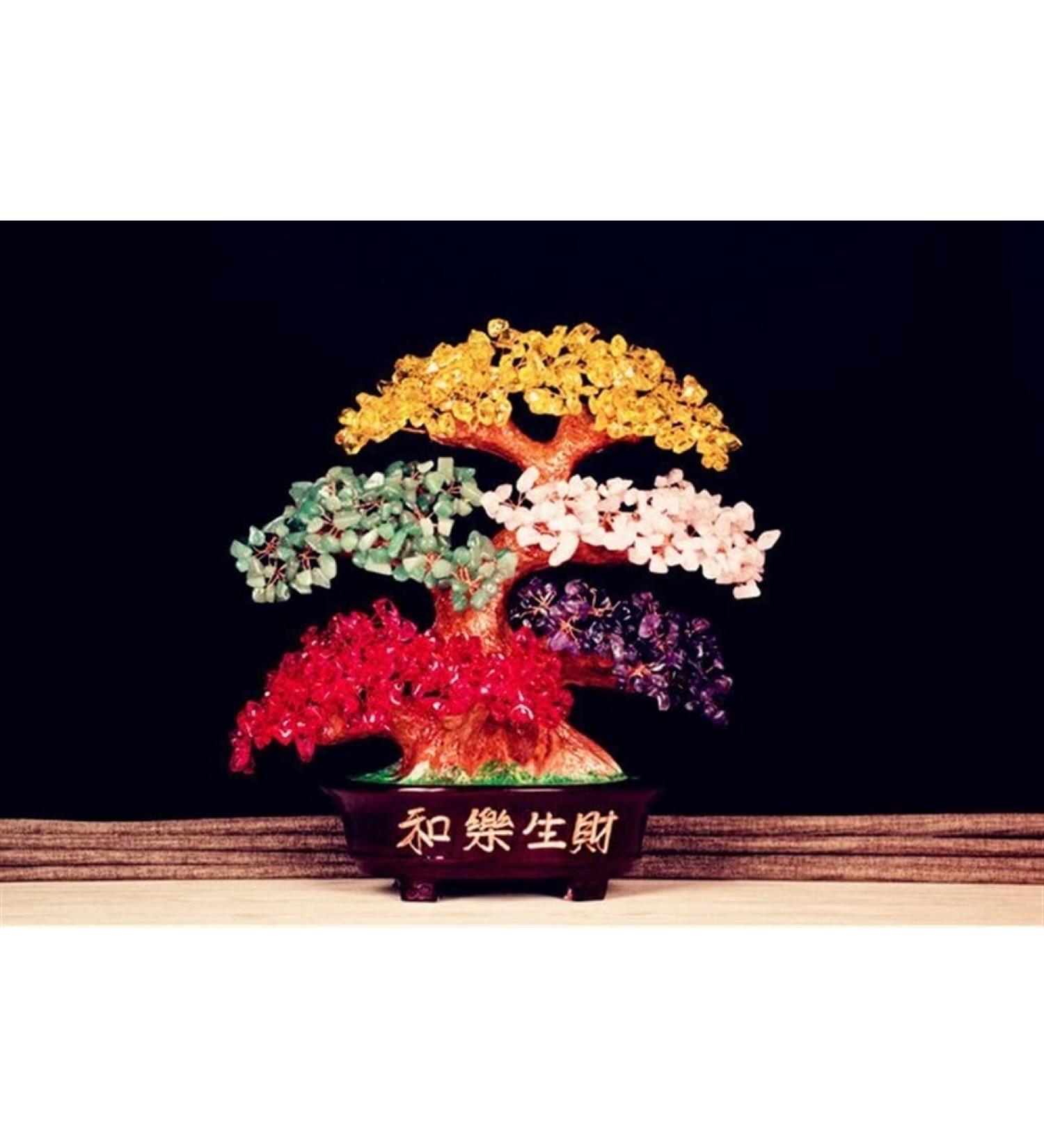 SDWGLD Healing Aura Quartz Crystal Tree - Natural Home Decoration & Positive Energy Decor - Buy Online on GoSupps.com