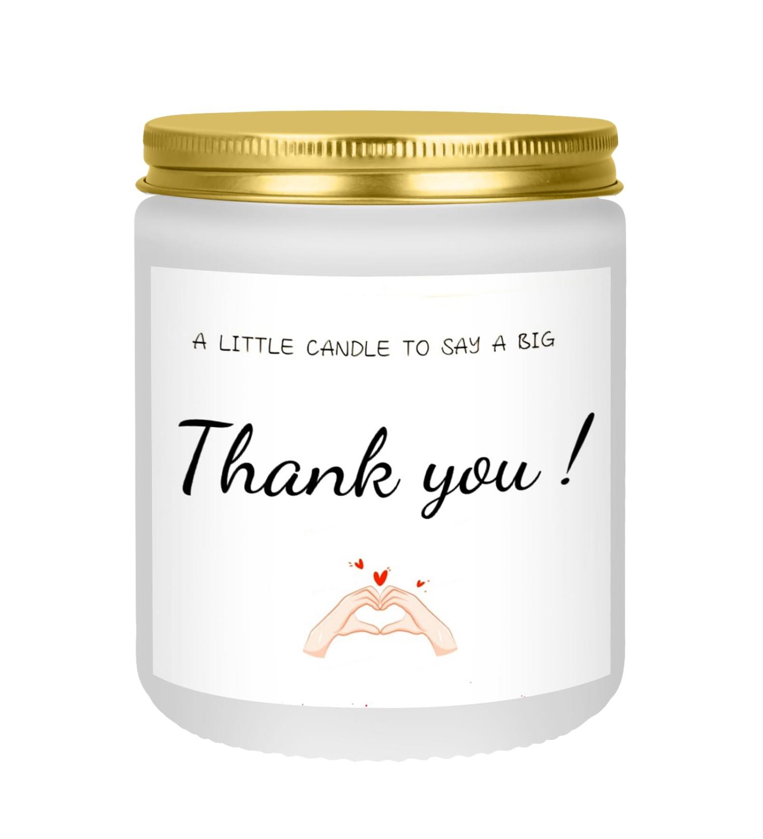 Thank You Gifts for Women & Men | Lavender Scented Soy Wax Candles | Teacher Appreciation & Unique Gifts for Mom Dad Boss Friends & More | 9oz - Buy Online on GoSupps.com