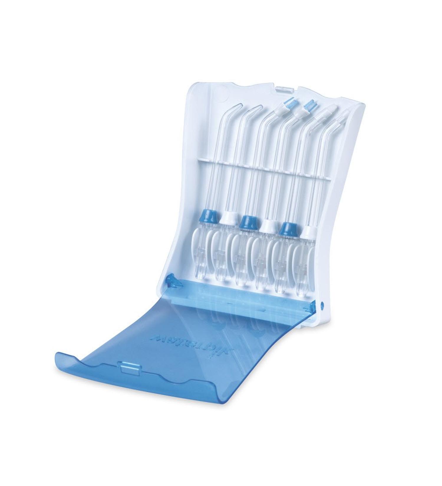 Waterpik Water Flosser Tips Storage Case with 6 Replacement Tips - Convenient, Hygienic, and Sturdy - Buy Online on GoSupps.com