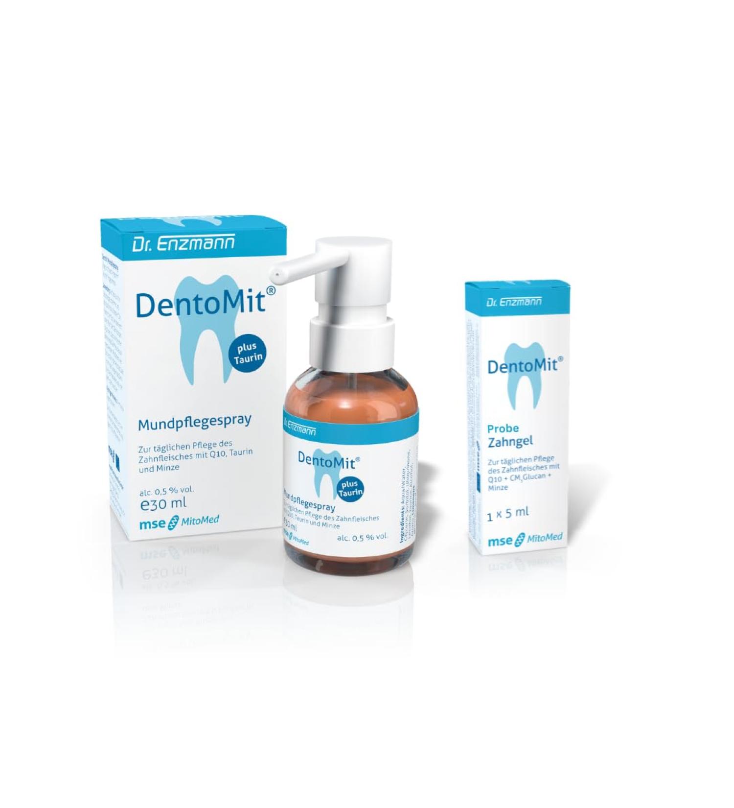 DentoMit Q10 Care Duo: Ultimate Q10 Oral Care Spray & ToothGel Sample for Healthy Gums - Buy Online on GoSupps.com
