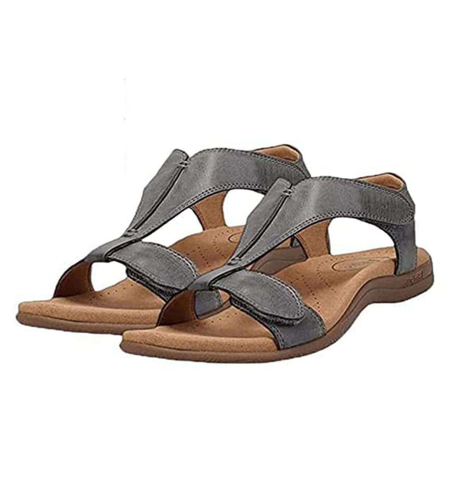 JUAJUA 2023 Orthopedic Bunion Corrector Sandals for Women - Grey 40 | Arch Support Slippers for Bunion Correction and Comfort - Buy Online on GoSupps.com