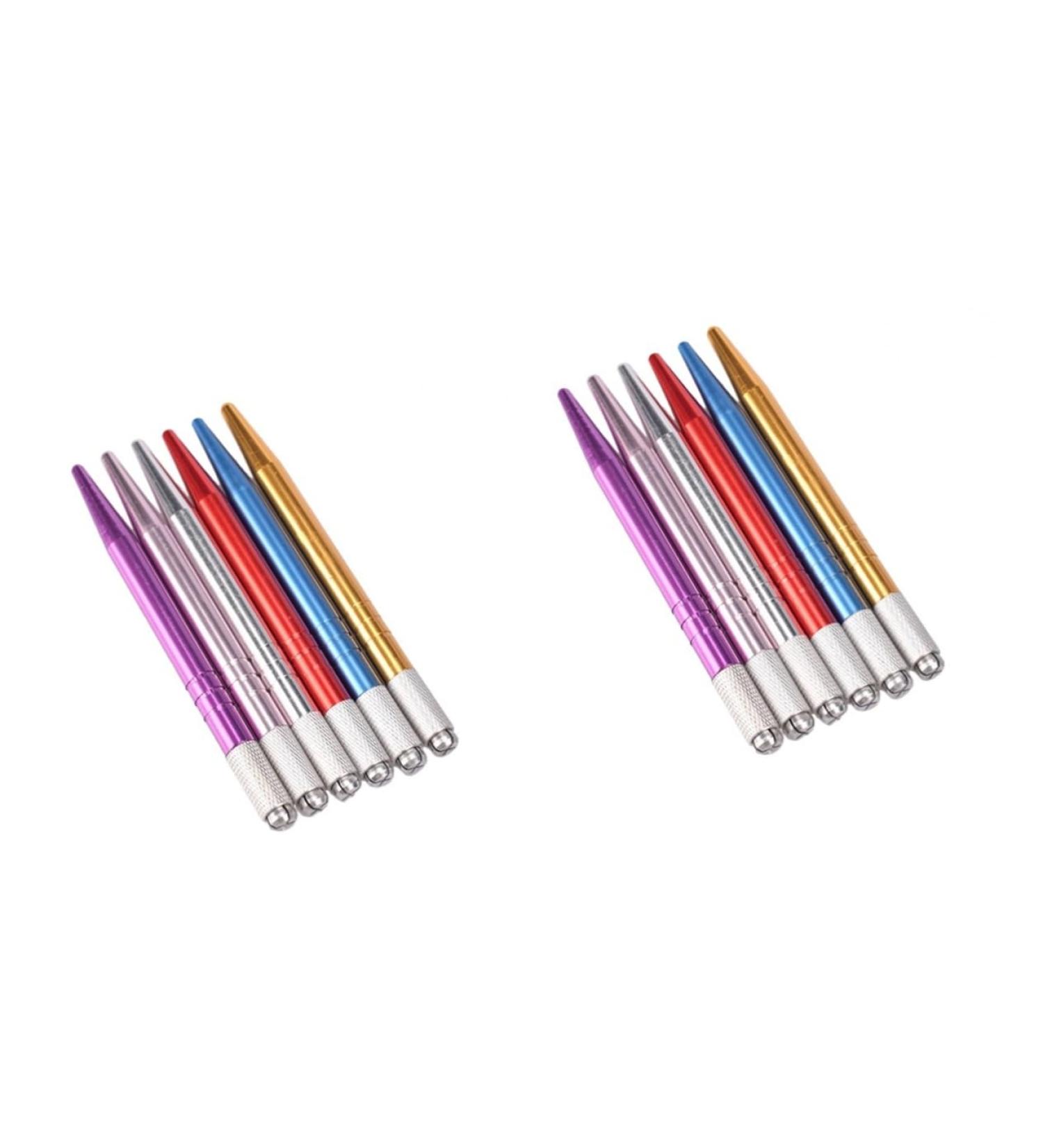 FOMIYES Dimension 12 Pcs Eyebrow Pen Microblading Permanent Eyebrow Pen Eyebrow Pencil Pointed Tail Lip Liner Marker - Buy Online on GoSupps.com