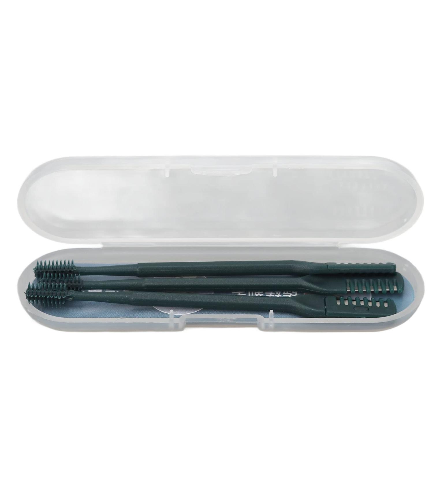 TITADONG 3Pcs Manual Nose Hair Trimmer 360 Degree Rotating Sharp Unisex Nose Hair Trimmer Double Head Nostril Cleaning Safety Protected Nose Hair Blade Dark Green - Buy Online on GoSupps.com