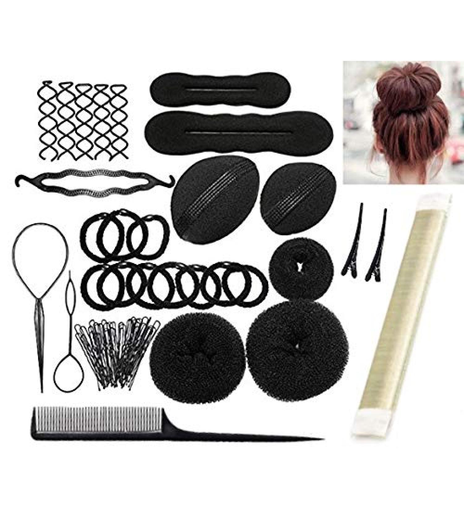 Hairdressing Help Set - Easy Hairstyles for Long Hair | German Instructions & Accessories - Perfect for Everyone - Buy Online on GoSupps.com