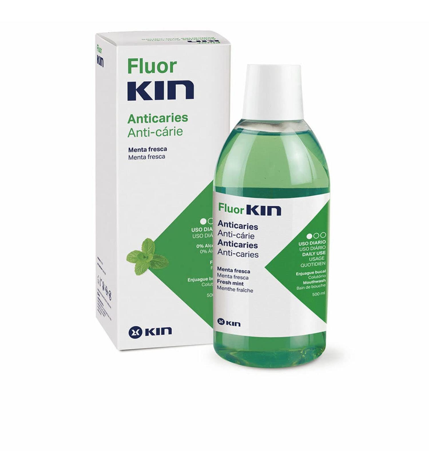 FLUORKIN ANTI-CARIES oral enjuague 500 ml