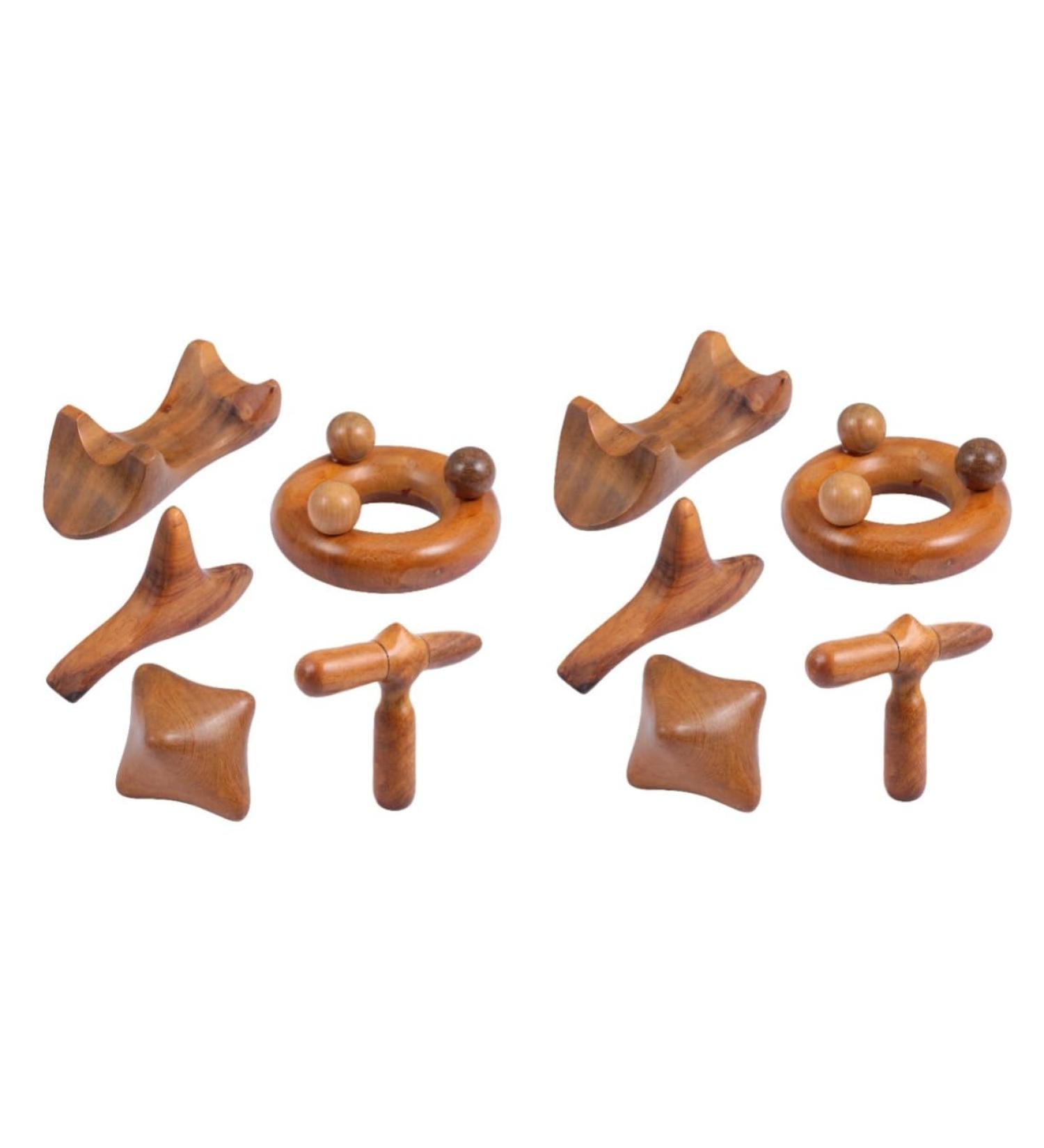 FRCOLOR 10-Pack Sandalwood Triangular Gua Sha Massage Device | Neck & Foot Massage Cushion | Health Massage Board Spa - Buy Online on GoSupps.com