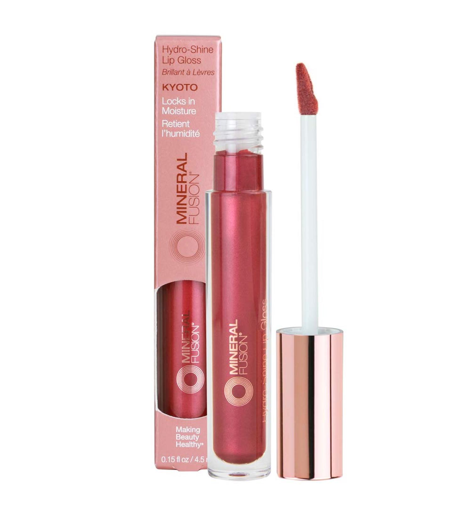 Mineral Fusion Hydro-Shine Lip Gloss Kyoto - 0.15 oz | Vegan & Cruelty-Free - Buy Online on GoSupps.com