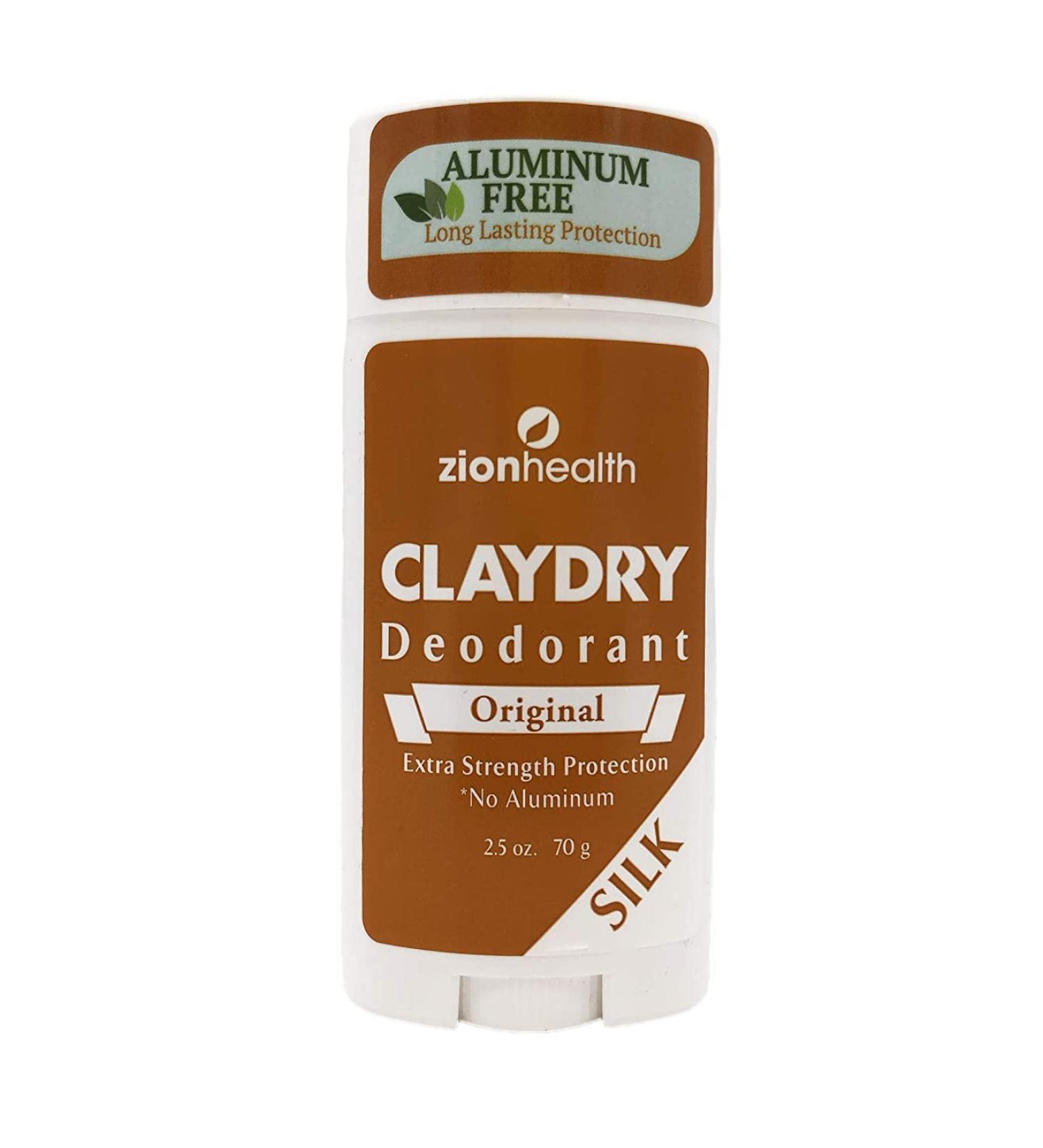 Zion Health Claydry Silk Deodorant - Original 33 Pack | Natural Long-Lasting Protection Shop Internationally - Buy Online on GoSupps.com