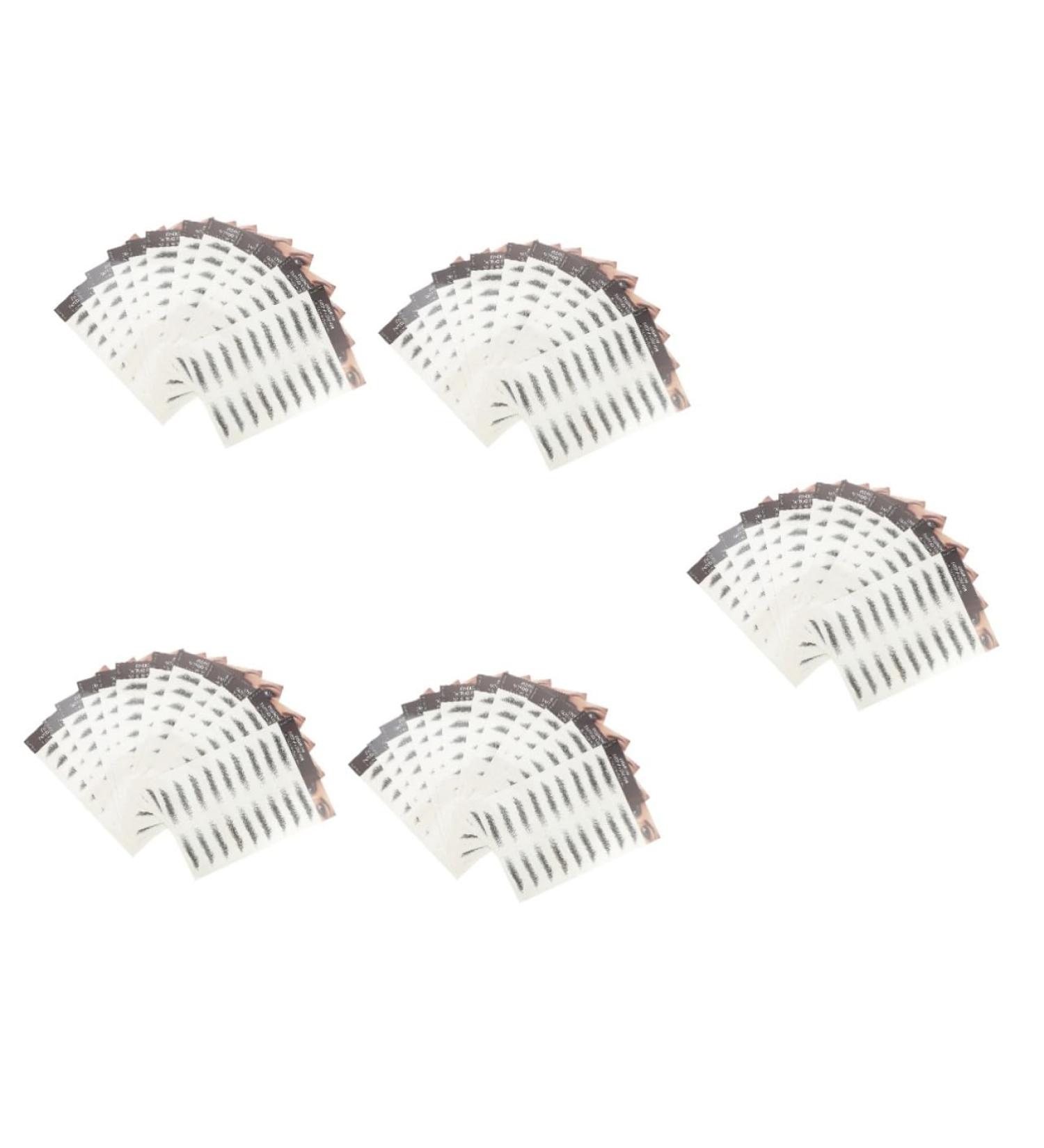 Balacoo 60 Pcs Eyebrow Stickers Make up Kit Fake Eyebrows Temporary Brow Tattoos Black Eyebrow Bionic 3d - Buy Online on GoSupps.com