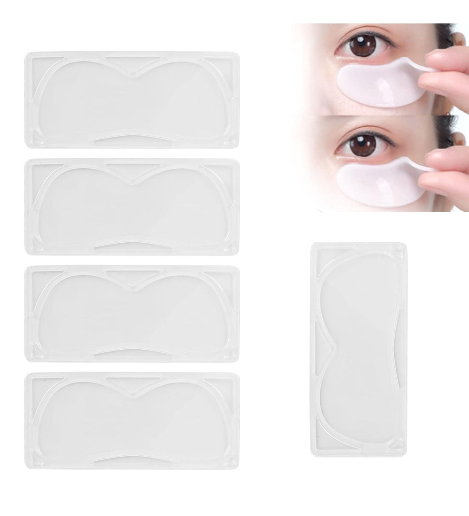 Transparent Eye Mask Mold - 5pcs Reusable Eye Patch Tray for DIY - Portable Eye Pad Tray for Professional Quality Results - Buy Online on GoSupps.com