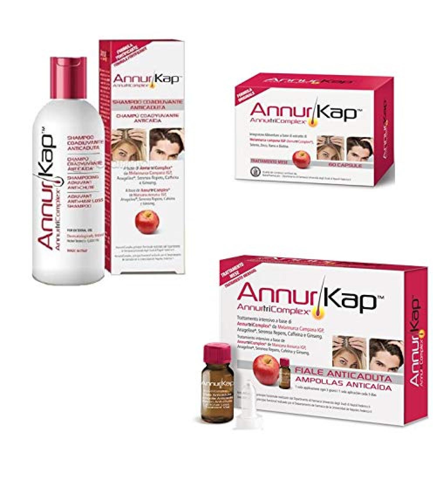 ANNURKAP Kit chute shampoing + ampoule + capsules 60 pi ces - Buy Online on GoSupps.com