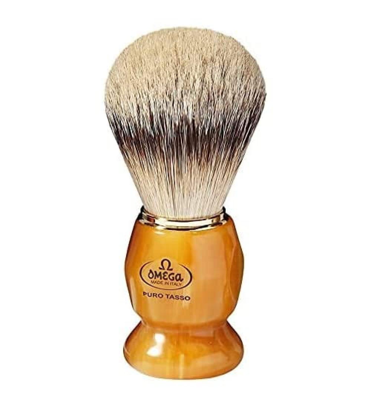 Omega Omega-617 Shaving Brush Badger Hair White White Est ndar