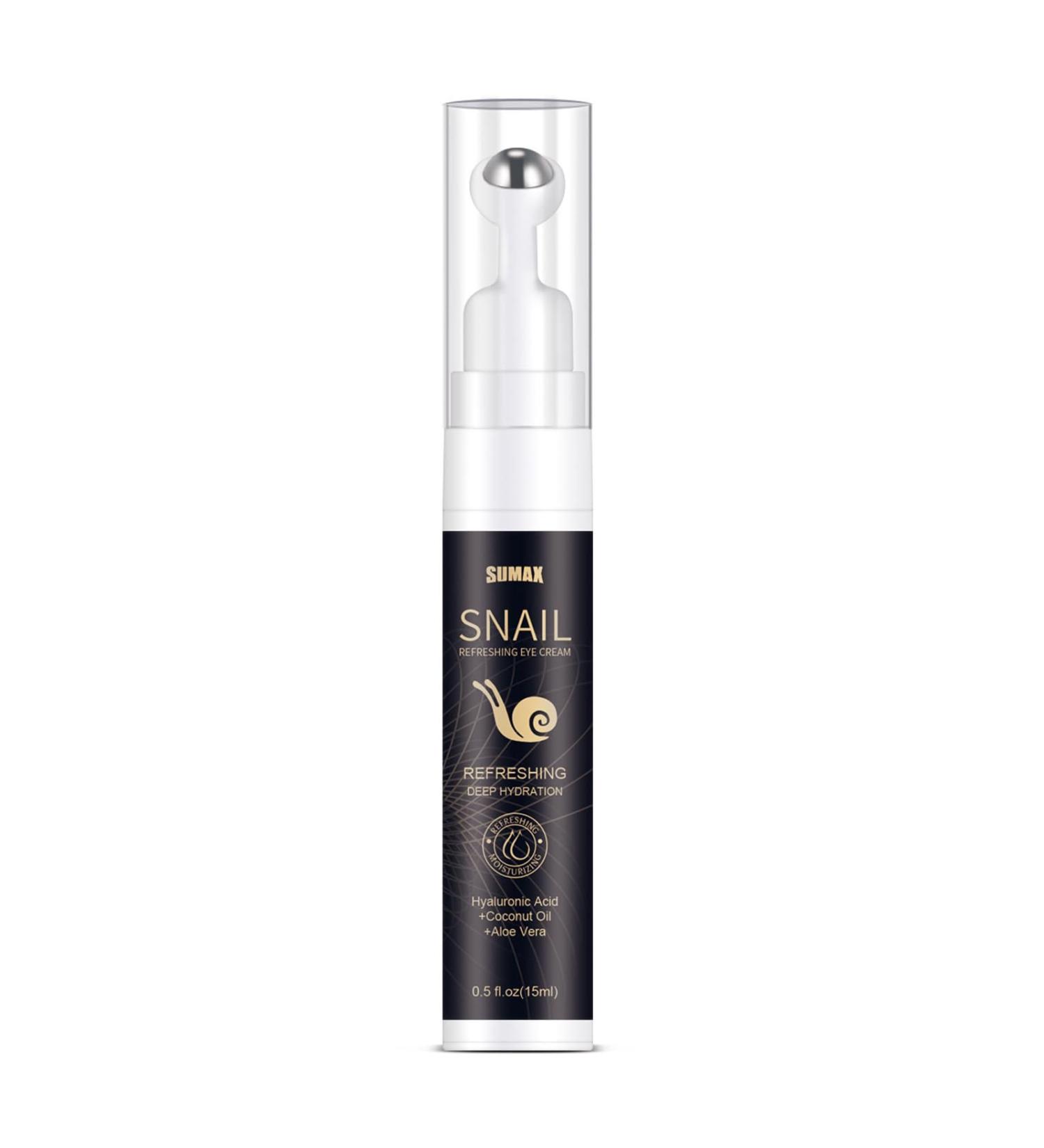 Snail Eye Cream Anti-Aging Under Eye Cream with Hyaluronic Acid & Retinol Firming Moisturizer for Dark Circles Puffiness Wrinkles Fine Lines - Buy Online on GoSupps.com