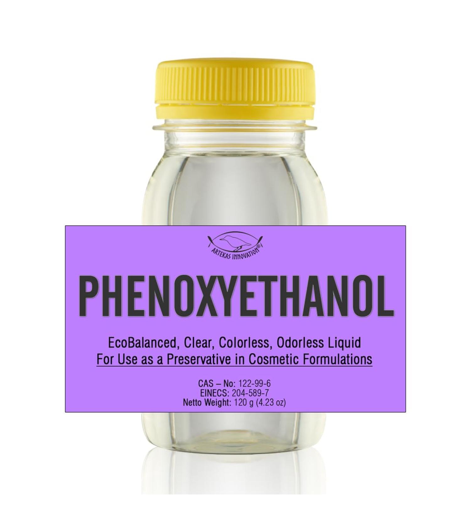 PHENOXYETHANOL EcoBalanced Preservative - Clear Odorless Liquid for Homemade Cosmetics & Crafts - 4.23 Oz - International Shipping Available - Buy Online on GoSupps.com