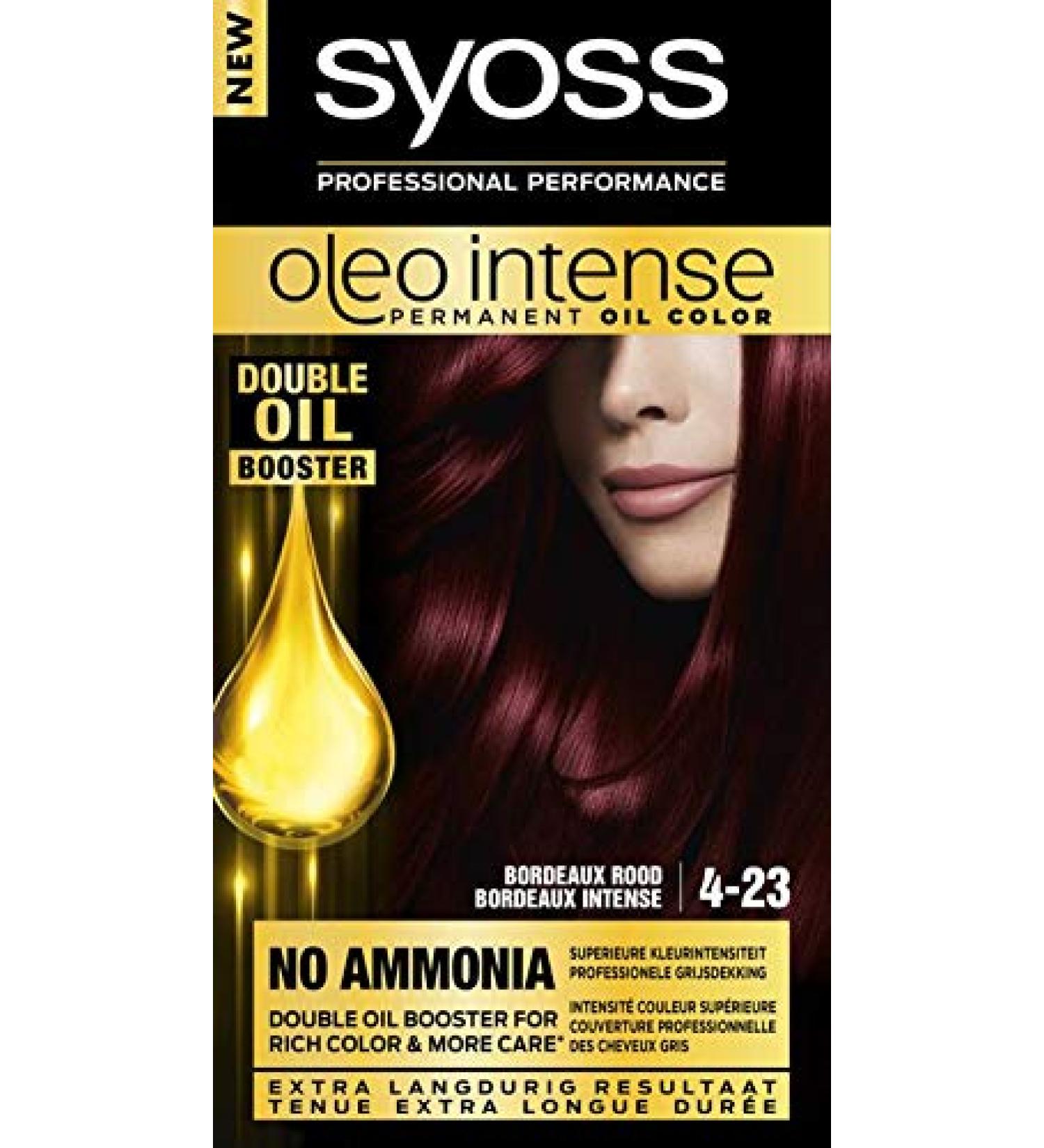 Syoss Color Oleo Intense 4-23 burgundy red hair color - 1 set