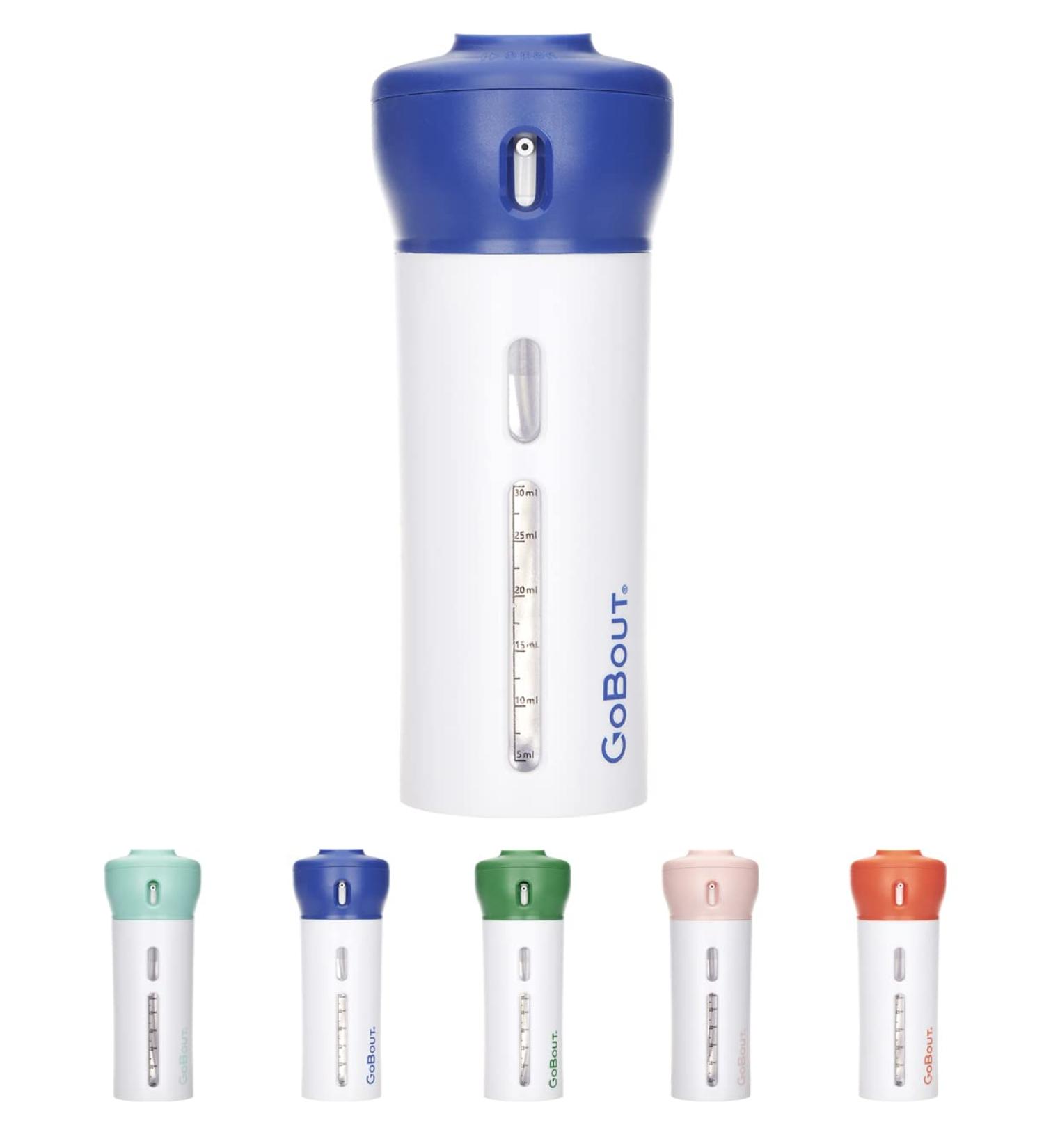 GOBOUT Travel Bottle - BPA Free, Leak Proof 4-in-1 Refillable Toiletry Containers - Blue | Perfect Christmas Gift for Cosmetic, Shampoo, Lotion, Soap - Buy Online on GoSupps.com